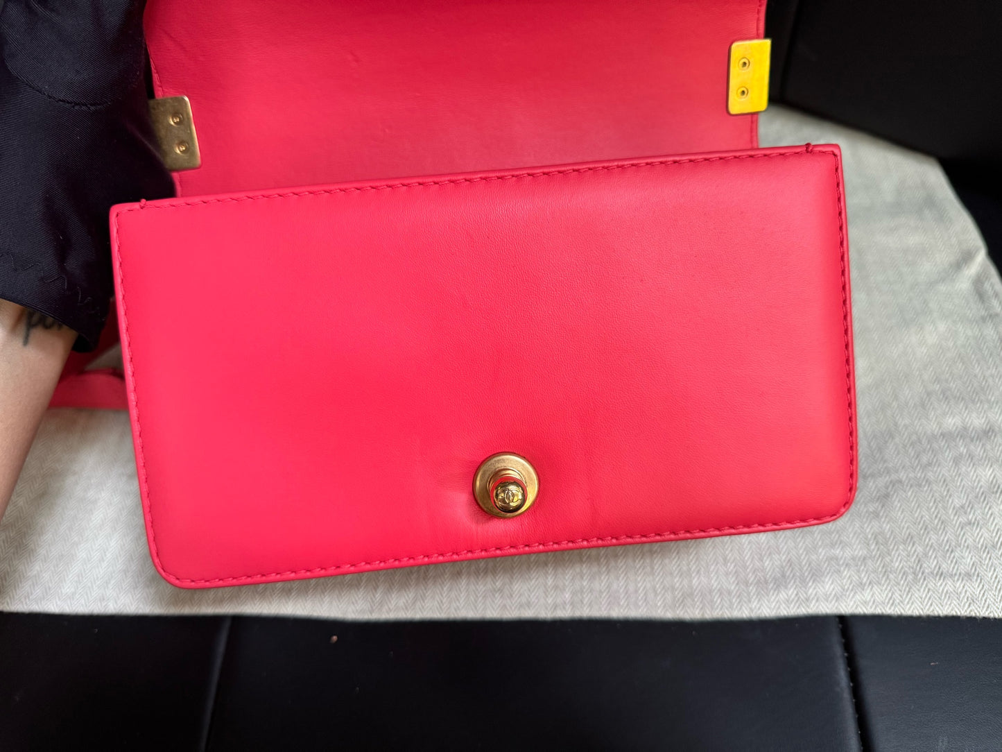 Chanel - Le Boy - Cloth - Pink - (small)
