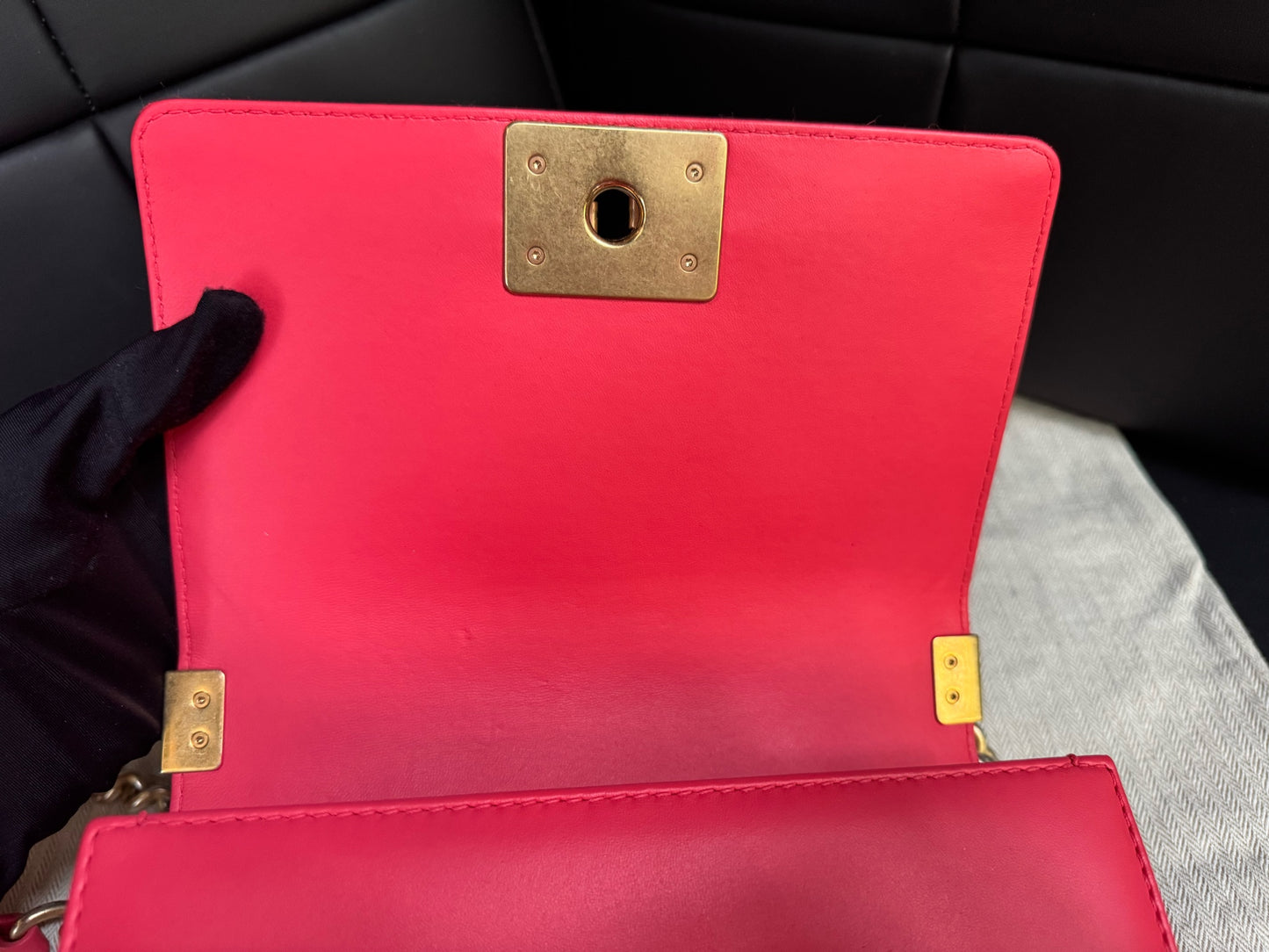 Chanel - Le Boy - Cloth - Pink - (small)