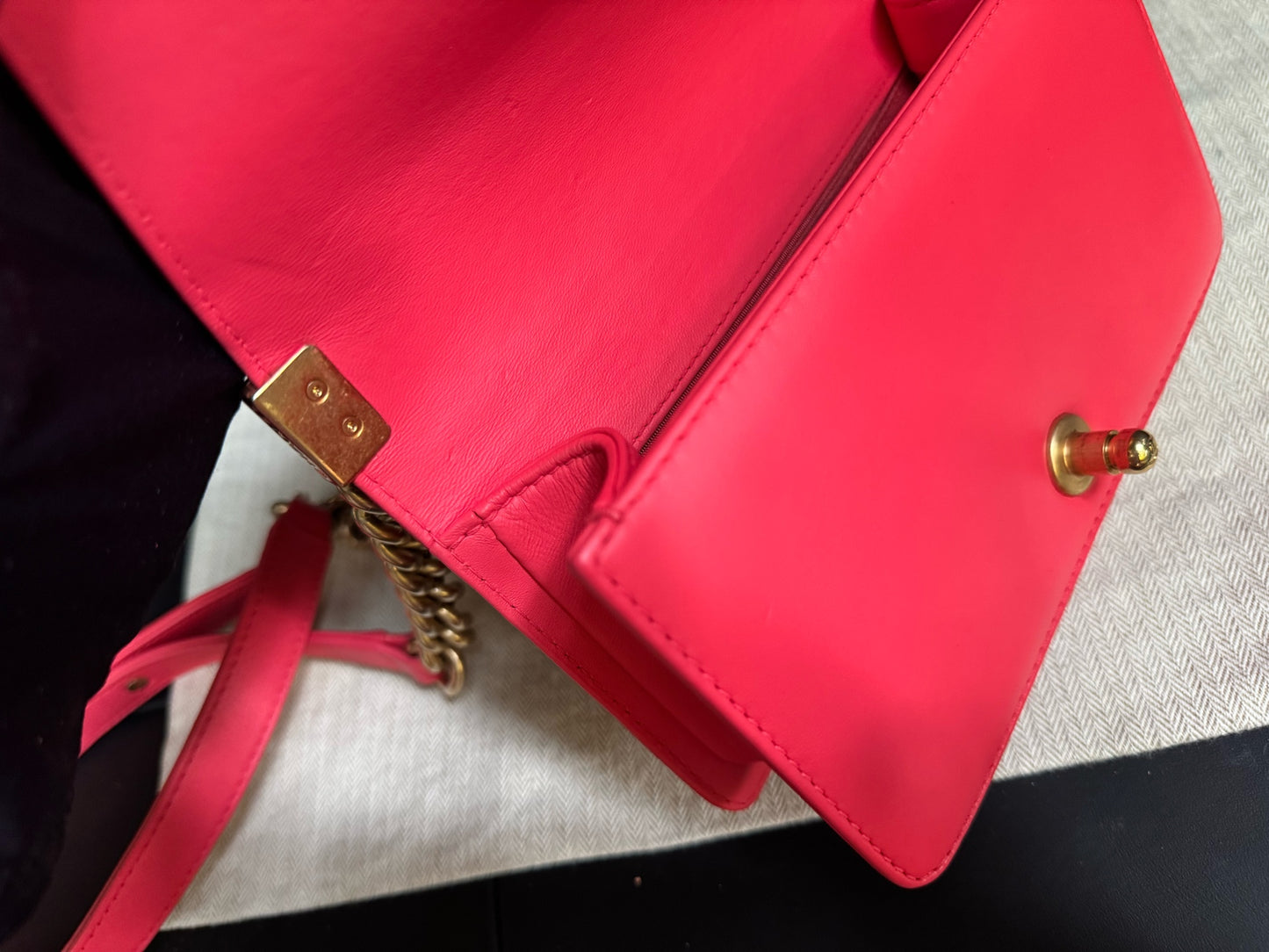 Chanel - Le Boy - Cloth - Pink - (small)