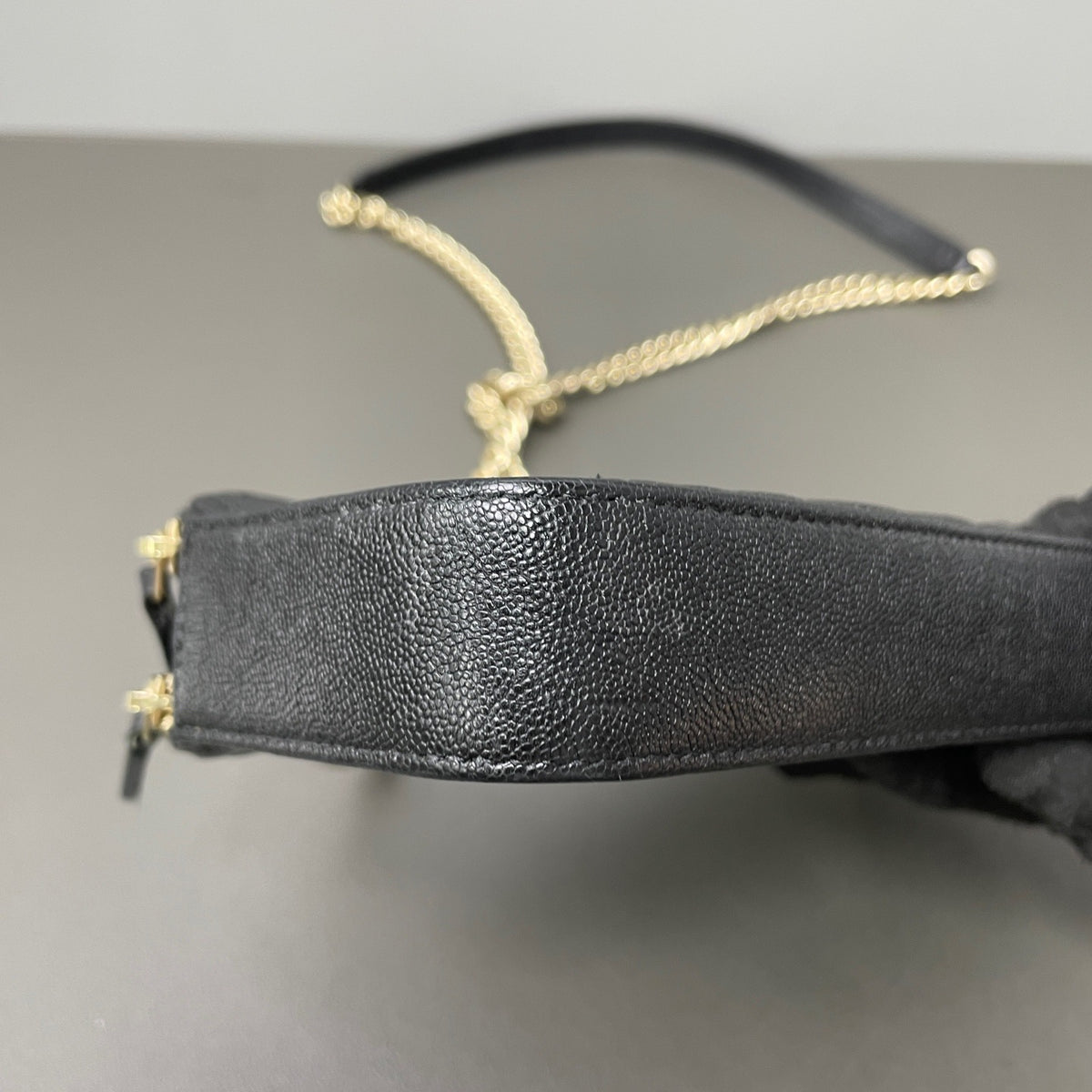 Chanel - Le Boy Clutch with Chain - Leather - Black - (Small)