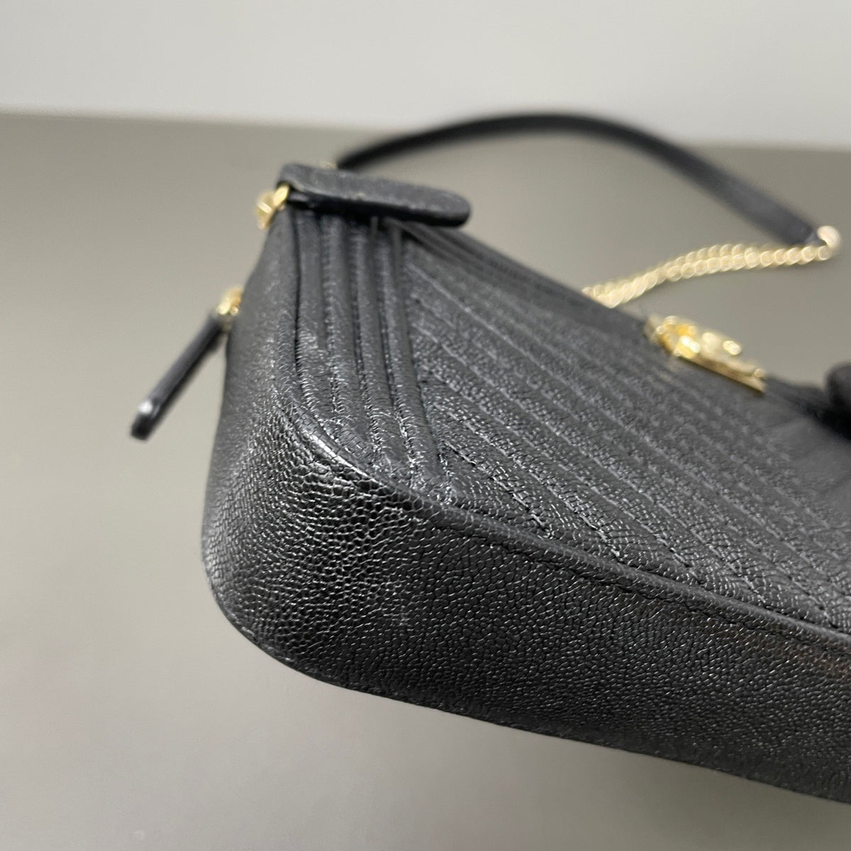 Chanel - Le Boy Clutch with Chain - Leather - Black - (Small)