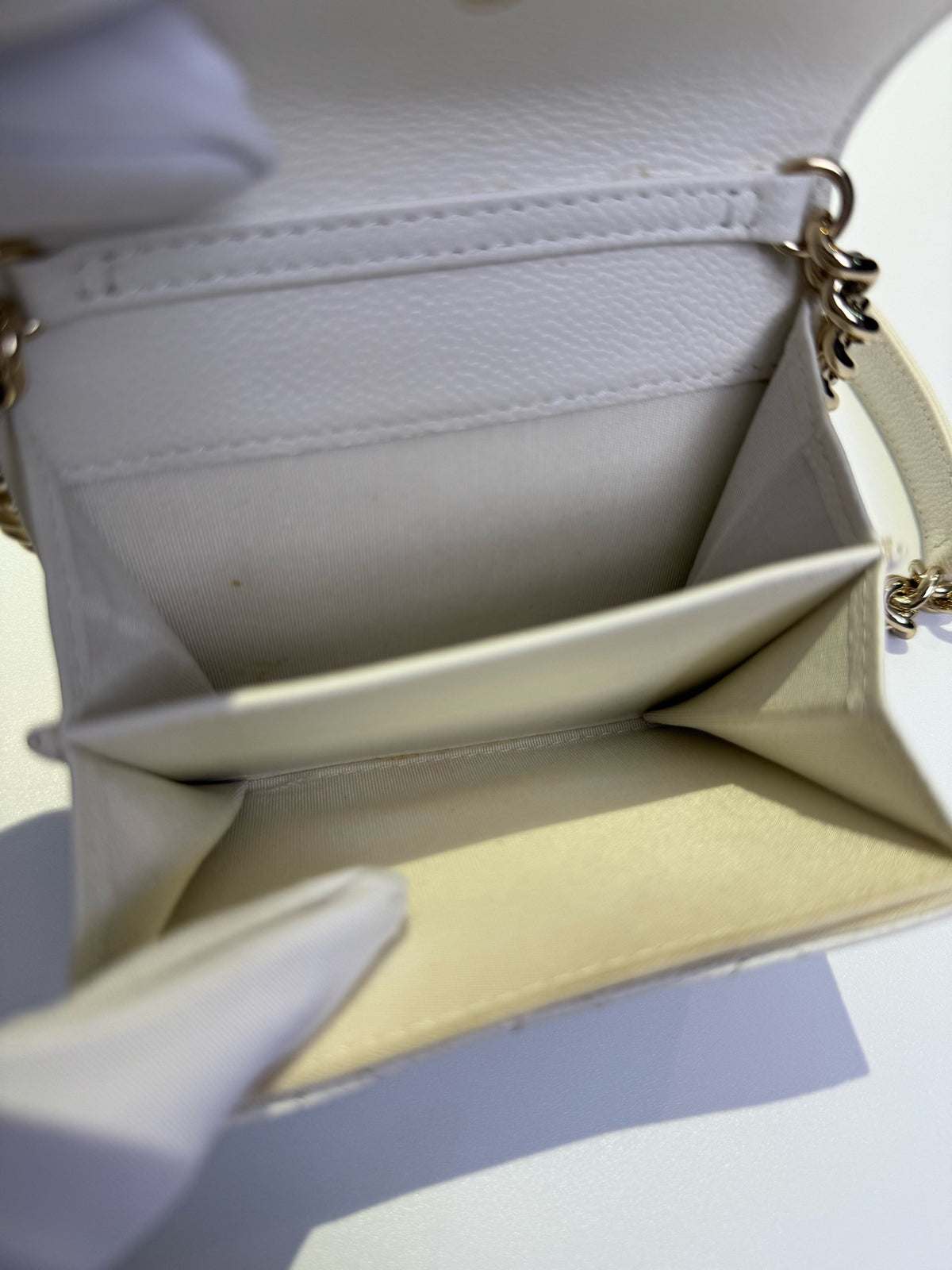 Chanel - Le Boy Coin Purse - Leather - White - (mini)