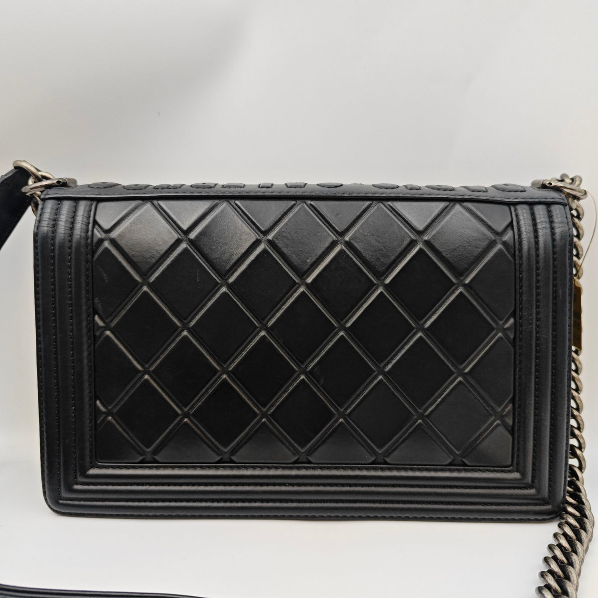 Chanel - Le Boy Large - Leather - Black - (Large)