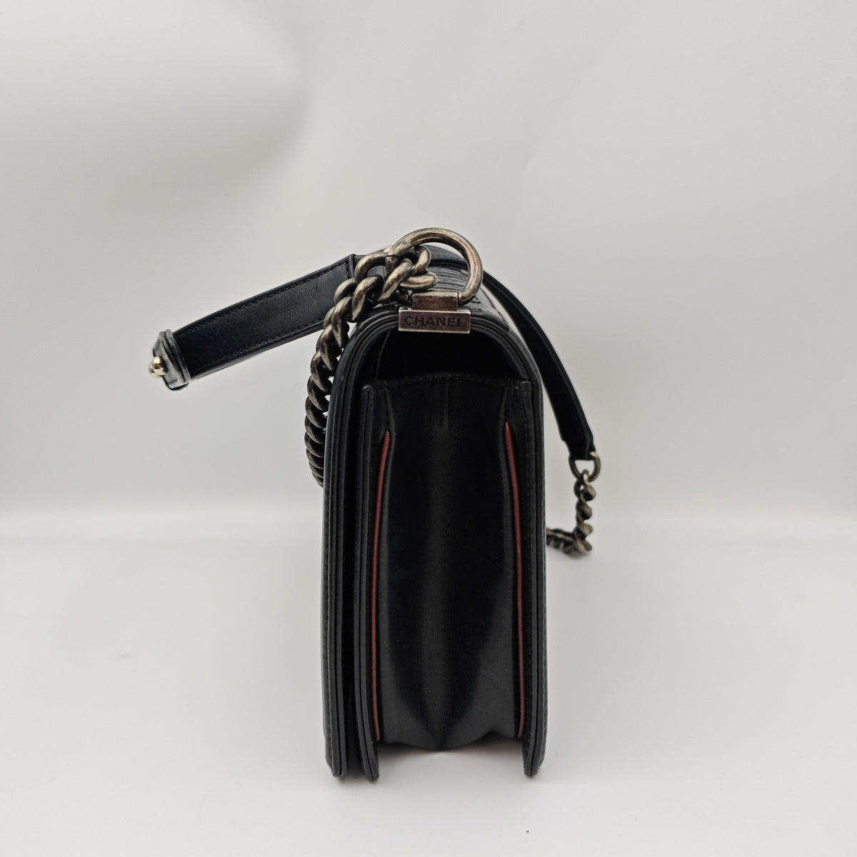 Chanel - Le Boy Large - Leather - Black - (Large)