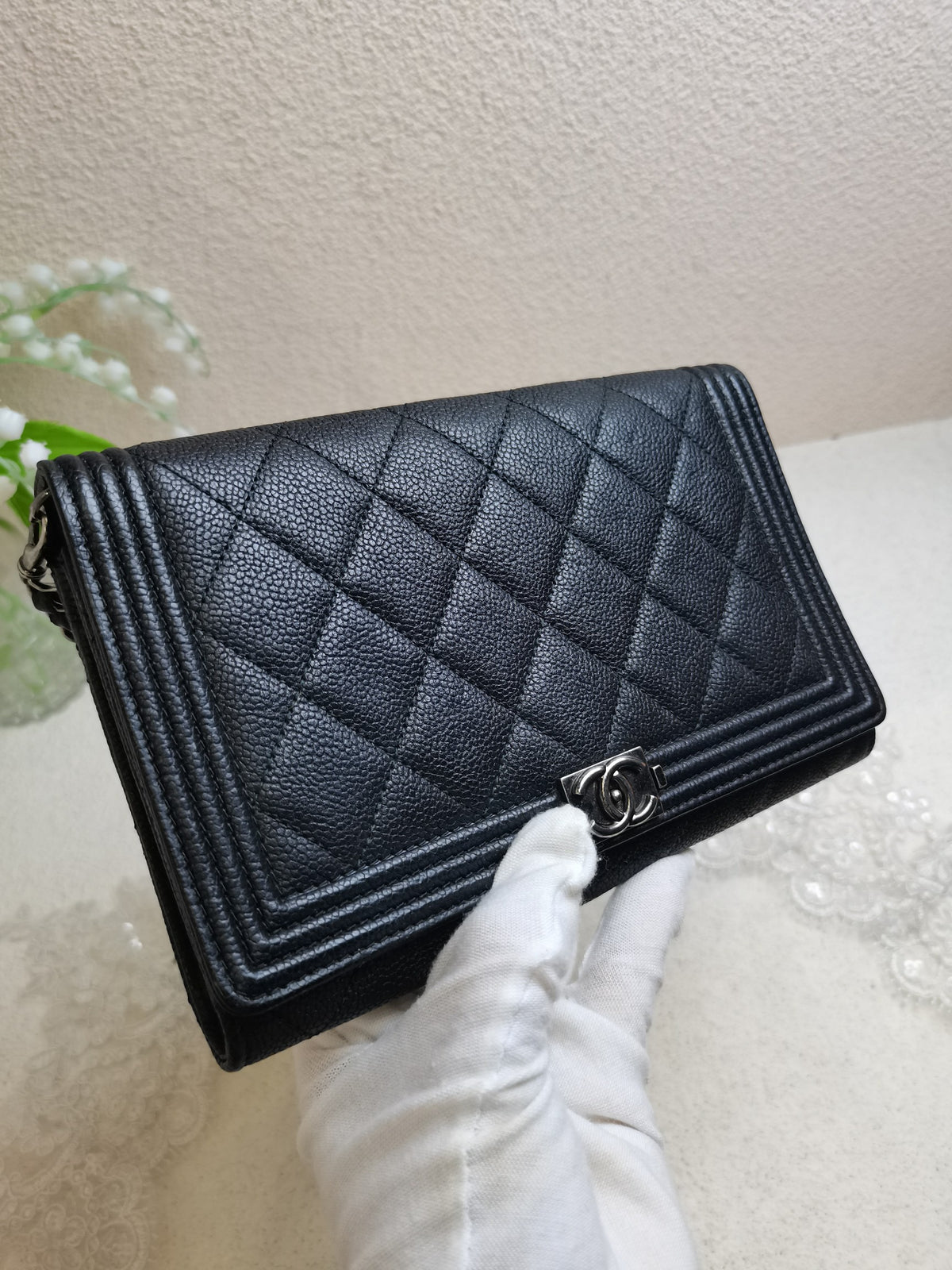 Chanel - Le Boy - Leather - Black