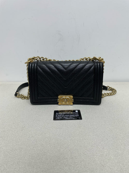Chanel - Le Boy - Leather - Black - (medium)