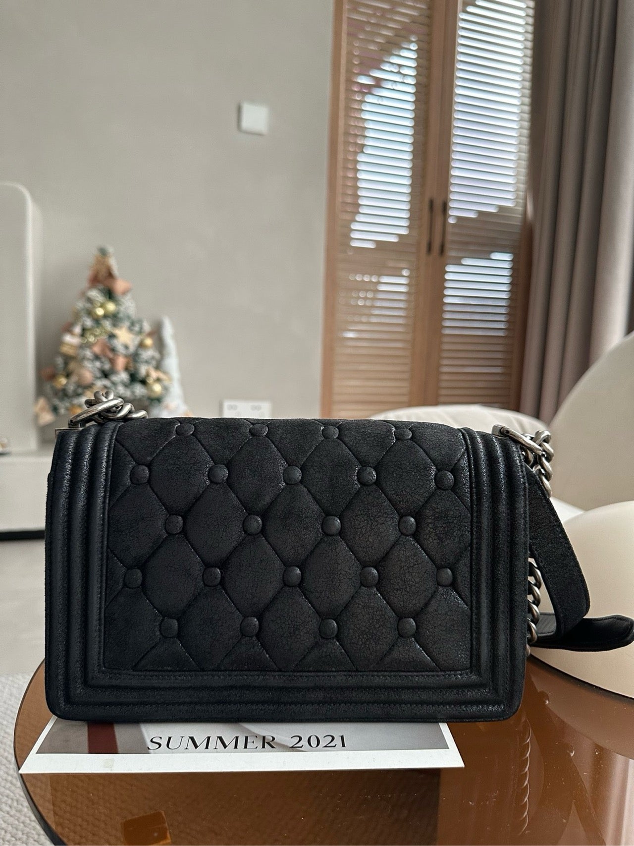 Chanel - Le Boy - Leather - Black - (Medium)