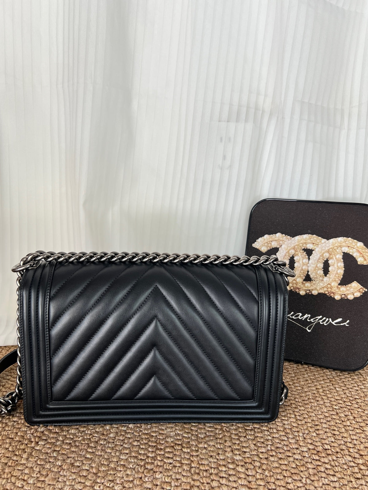 Chanel - Le Boy - Leather - Black - (medium)