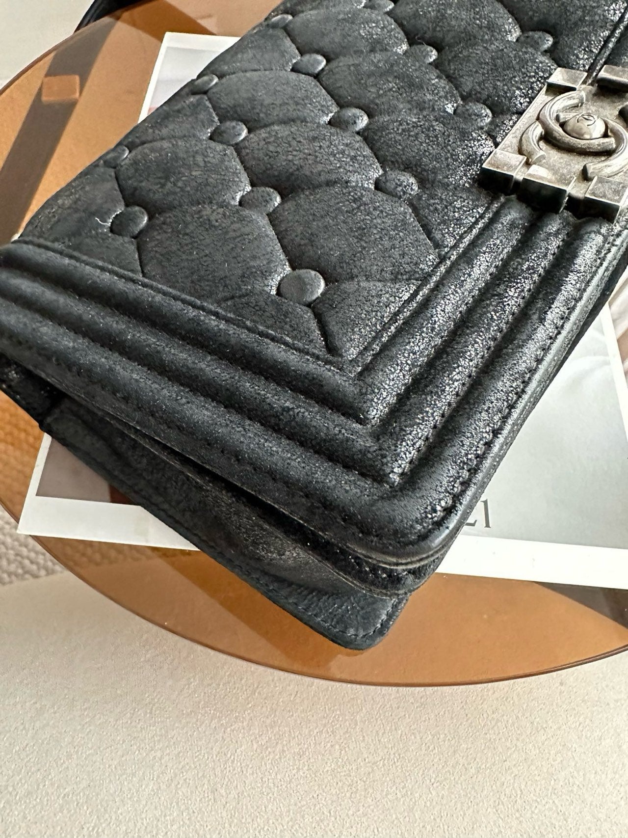 Chanel - Le Boy - Leather - Black - (Medium)