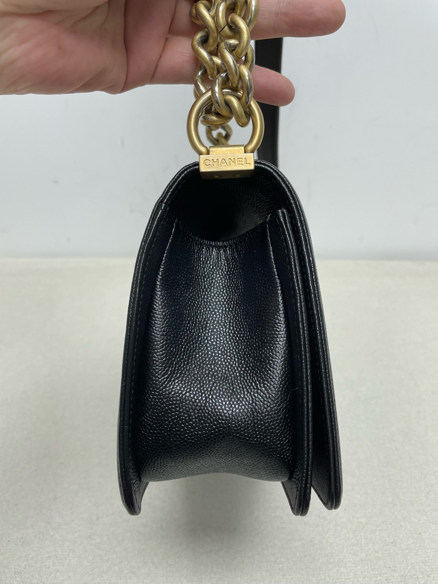 Chanel - Le Boy - Leather - Black - (medium)