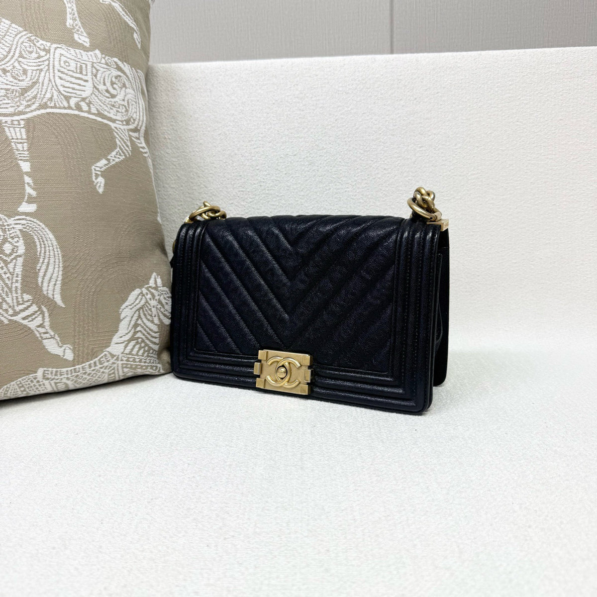 Chanel - Le Boy - Leather - Black - (medium)