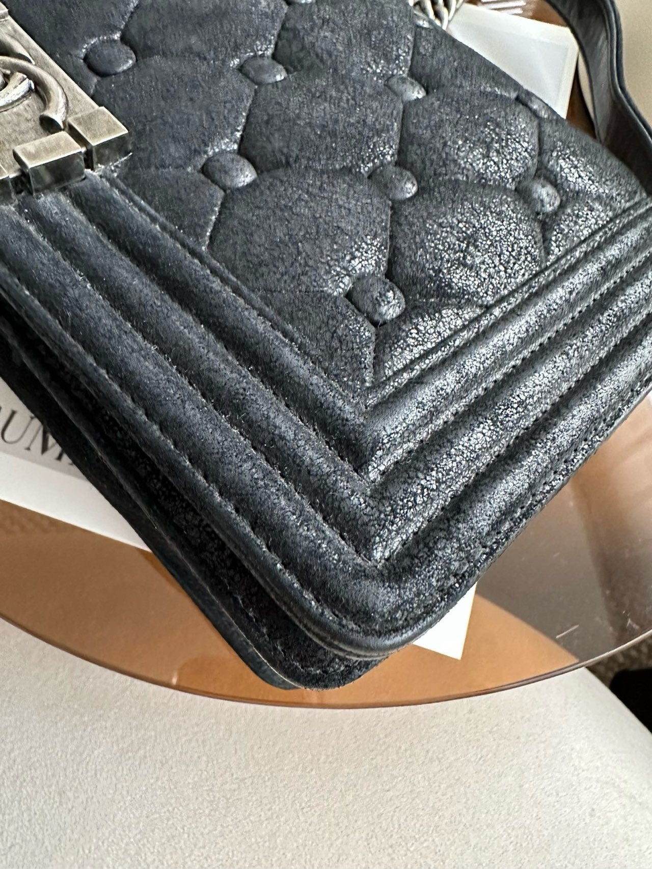 Chanel - Le Boy - Leather - Black - (Medium)