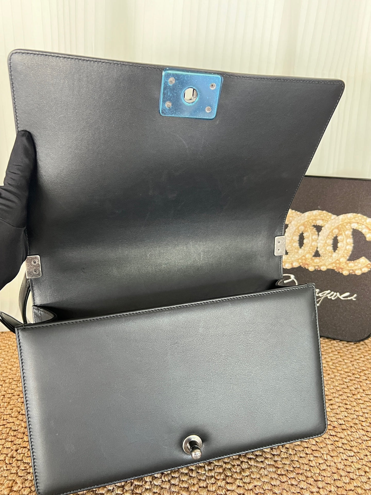 Chanel - Le Boy - Leather - Black - (medium)