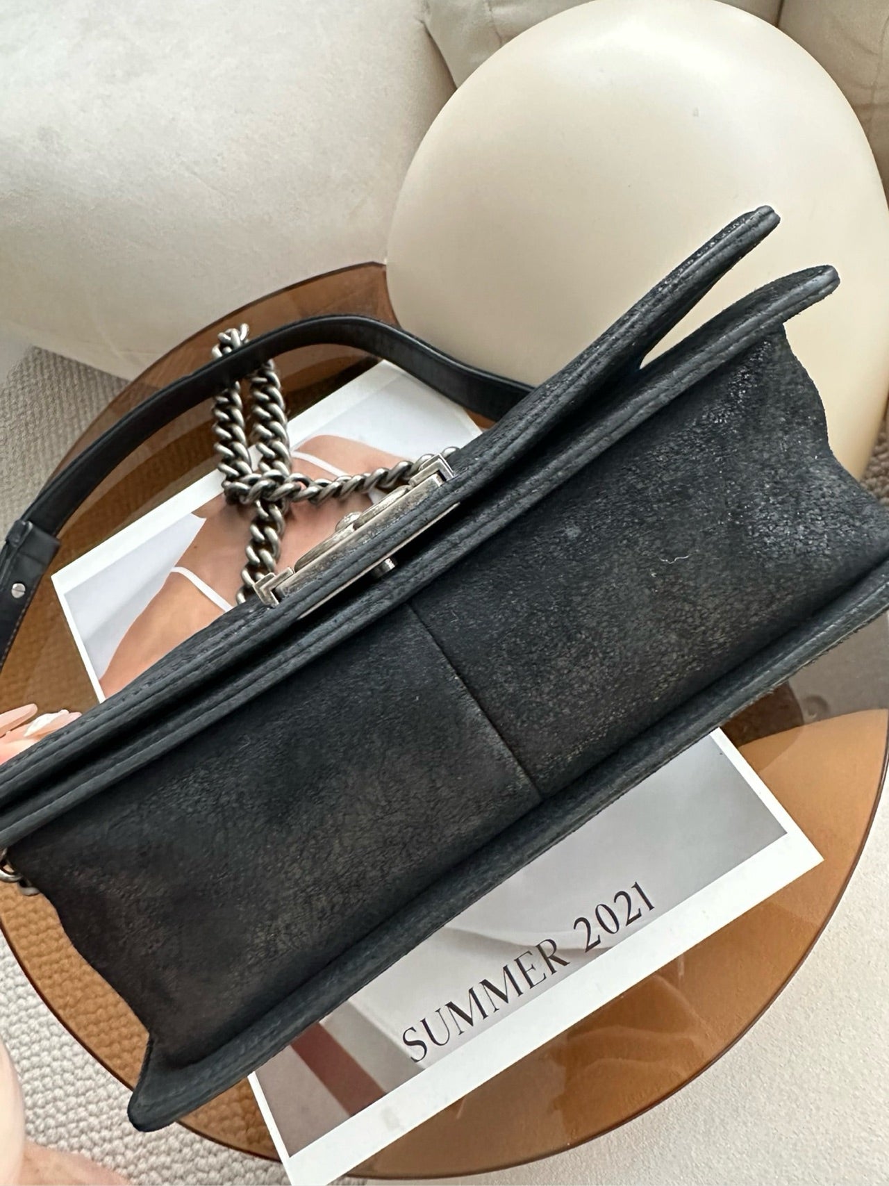 Chanel - Le Boy - Leather - Black - (Medium)