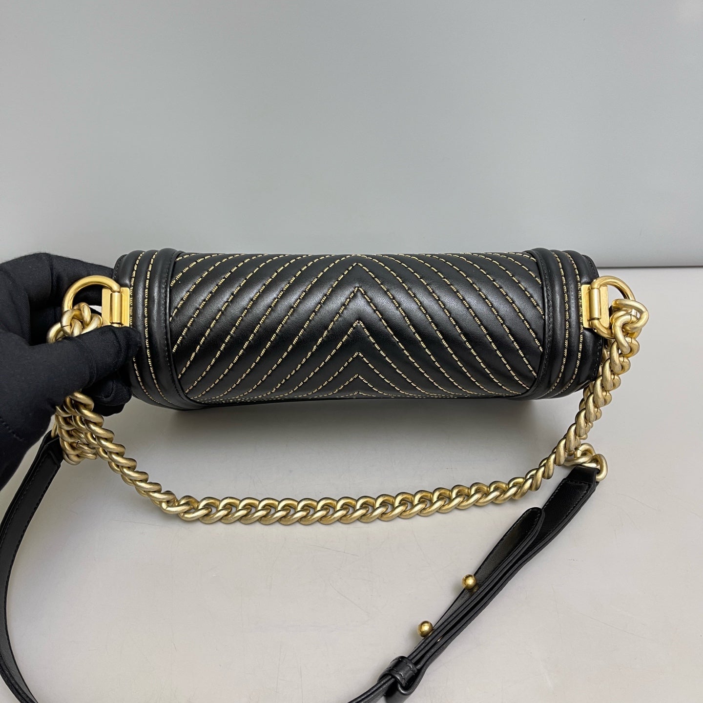 Chanel - Le Boy - Leather - Black - (Medium)