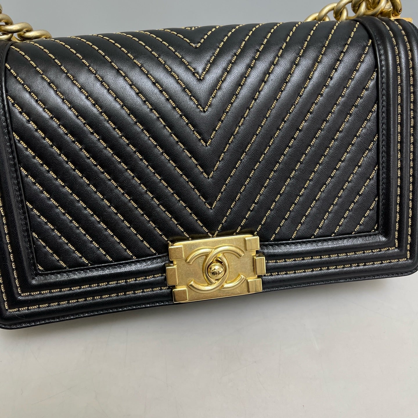 Chanel - Le Boy - Leather - Black - (Medium)