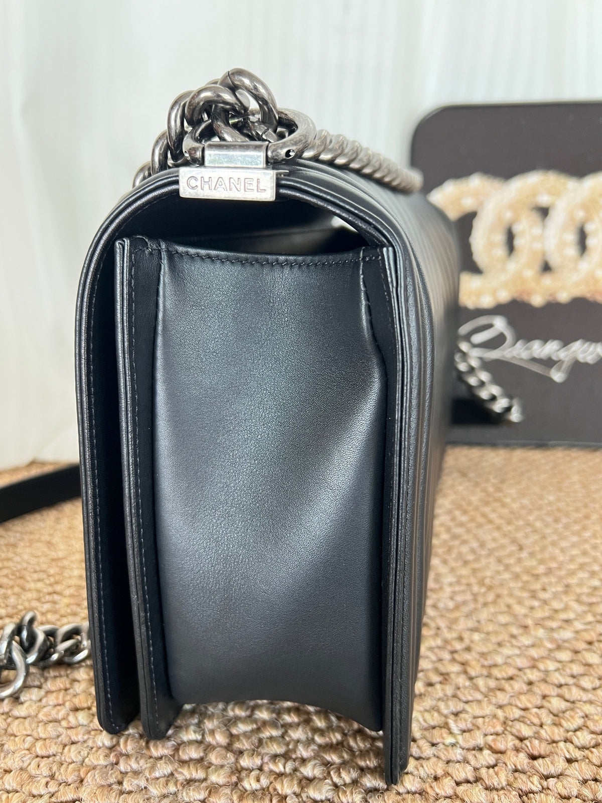 Chanel - Le Boy - Leather - Black - (medium)
