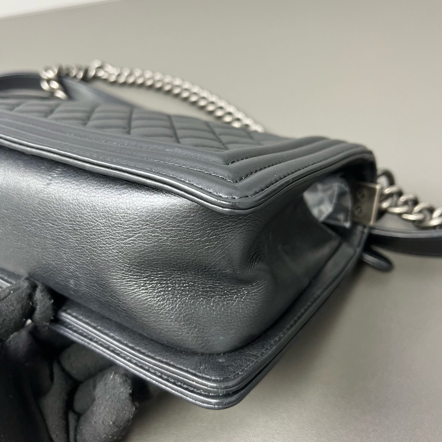 Chanel - Le Boy - Leather - Black - (Medium)