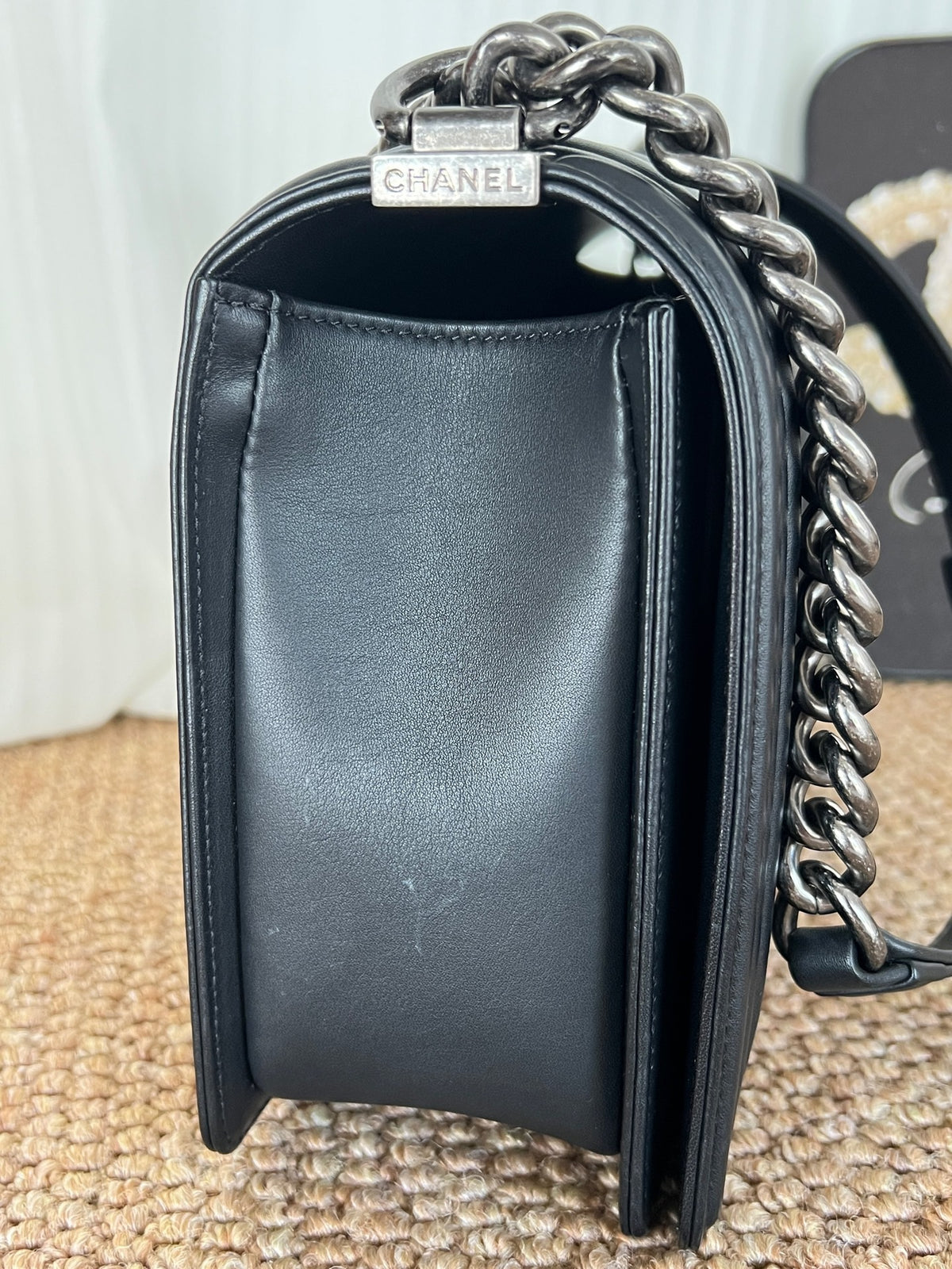 Chanel - Le Boy - Leather - Black - (medium)