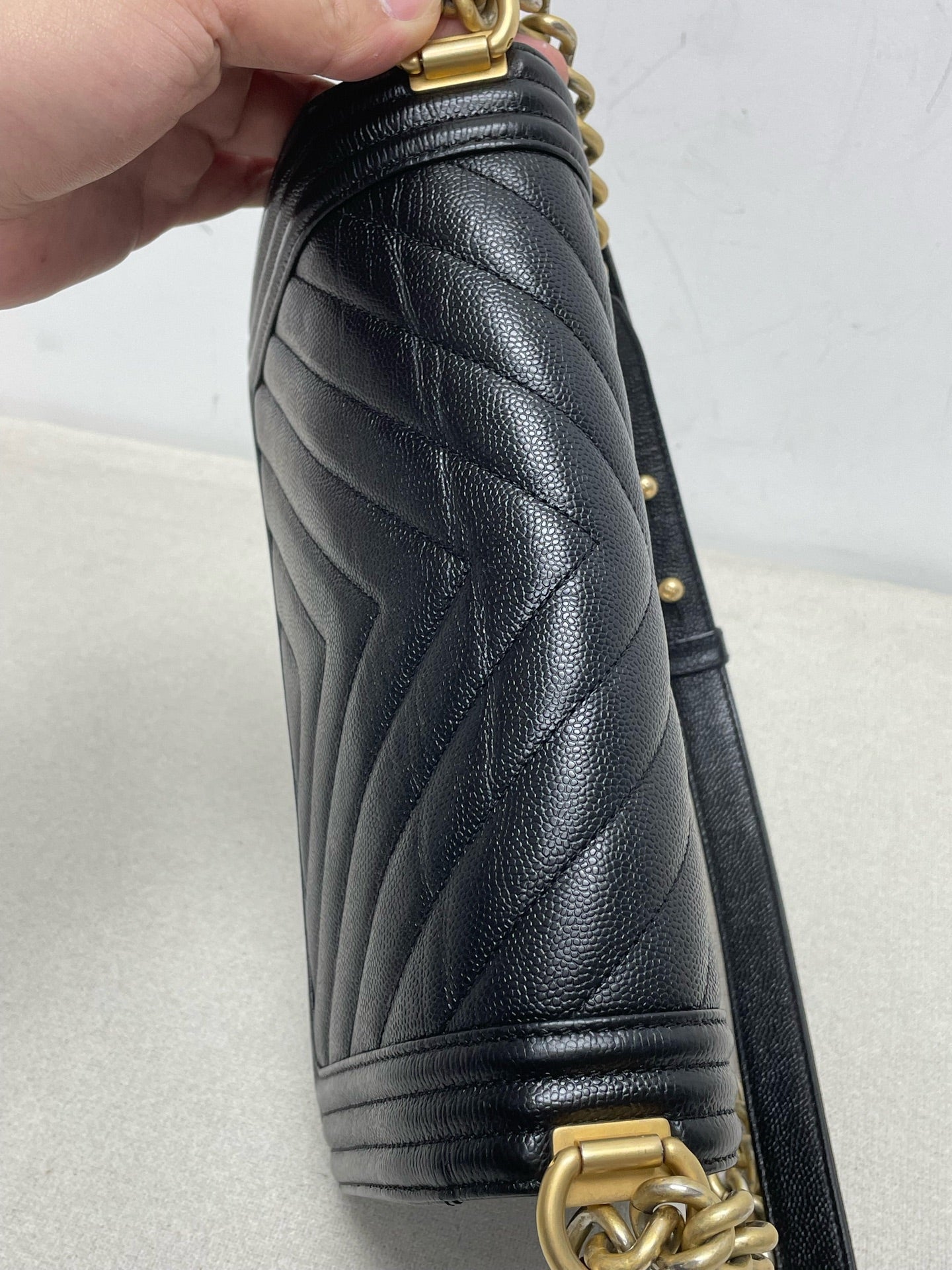 Chanel - Le Boy - Leather - Black - (medium)