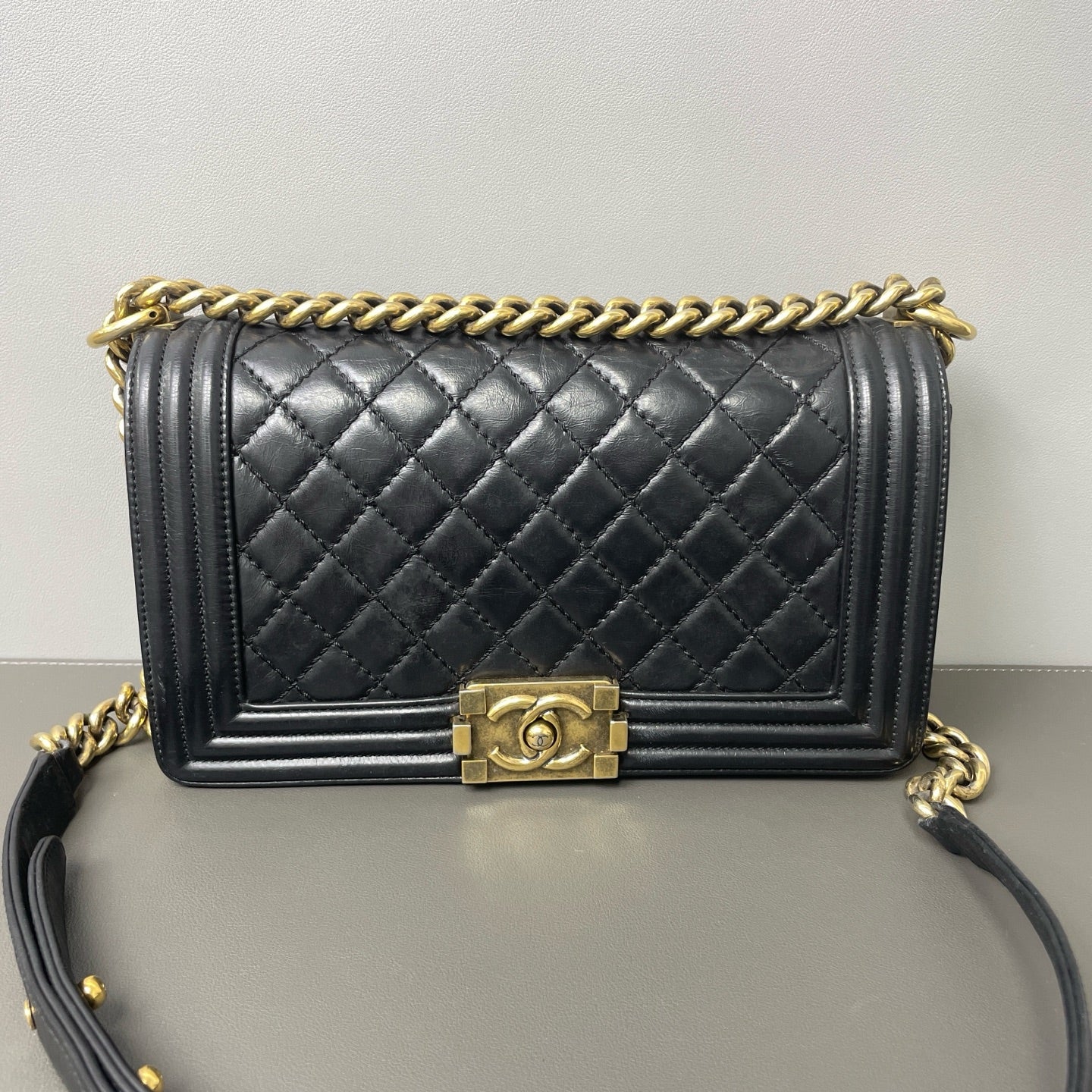 Chanel - Le Boy - Leather - Black - (mini)