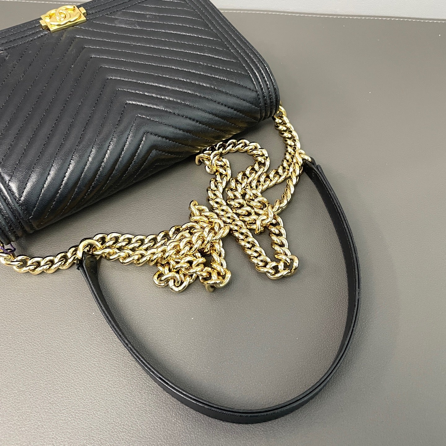 Chanel - Le Boy - Leather - Black - (mini)