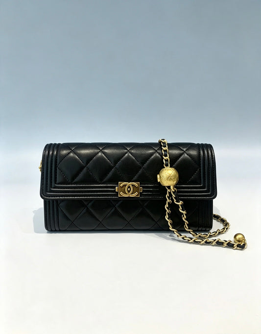 Chanel - Le Boy - Leather - Black - (Other)