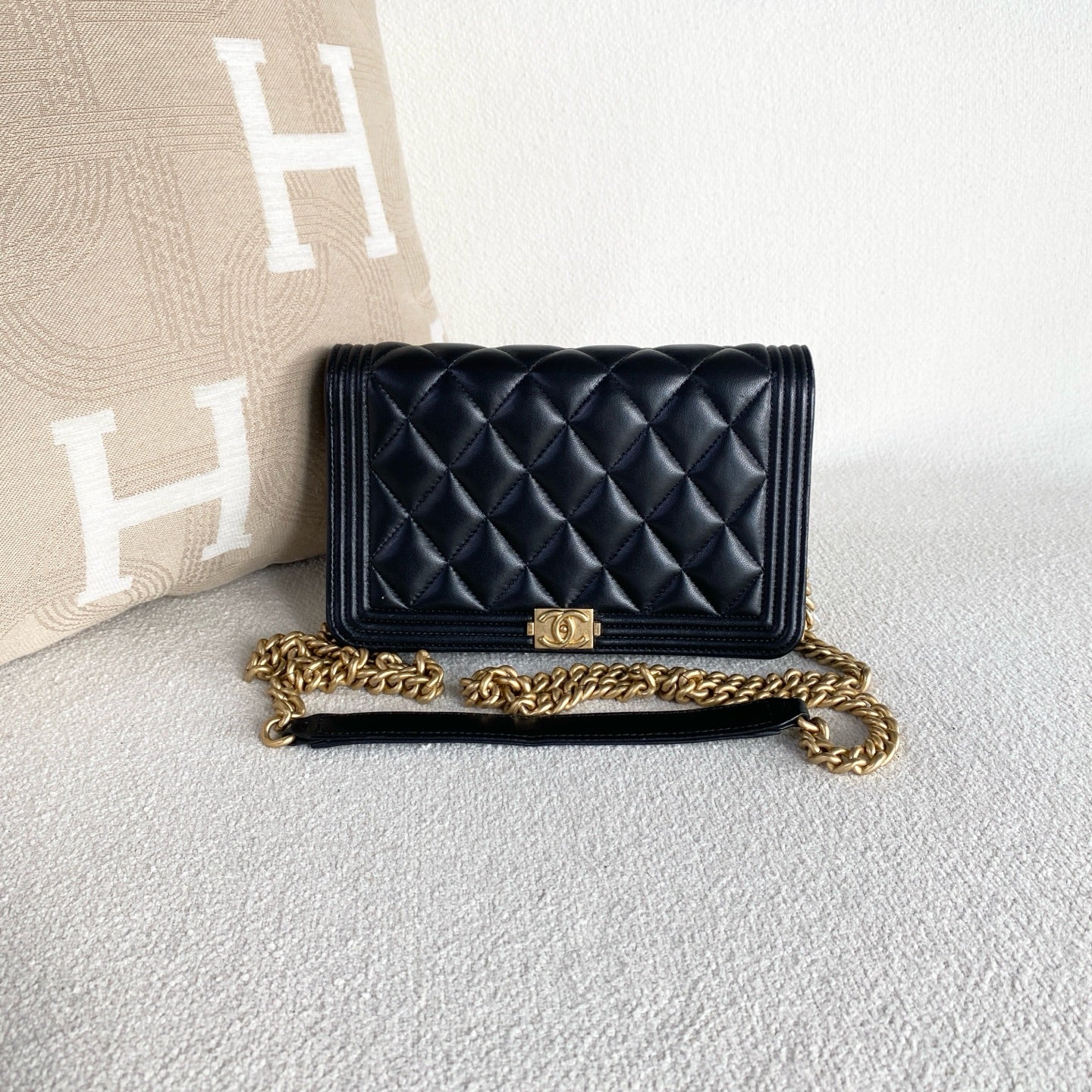Chanel - Le Boy - Leather - Black - (Small)