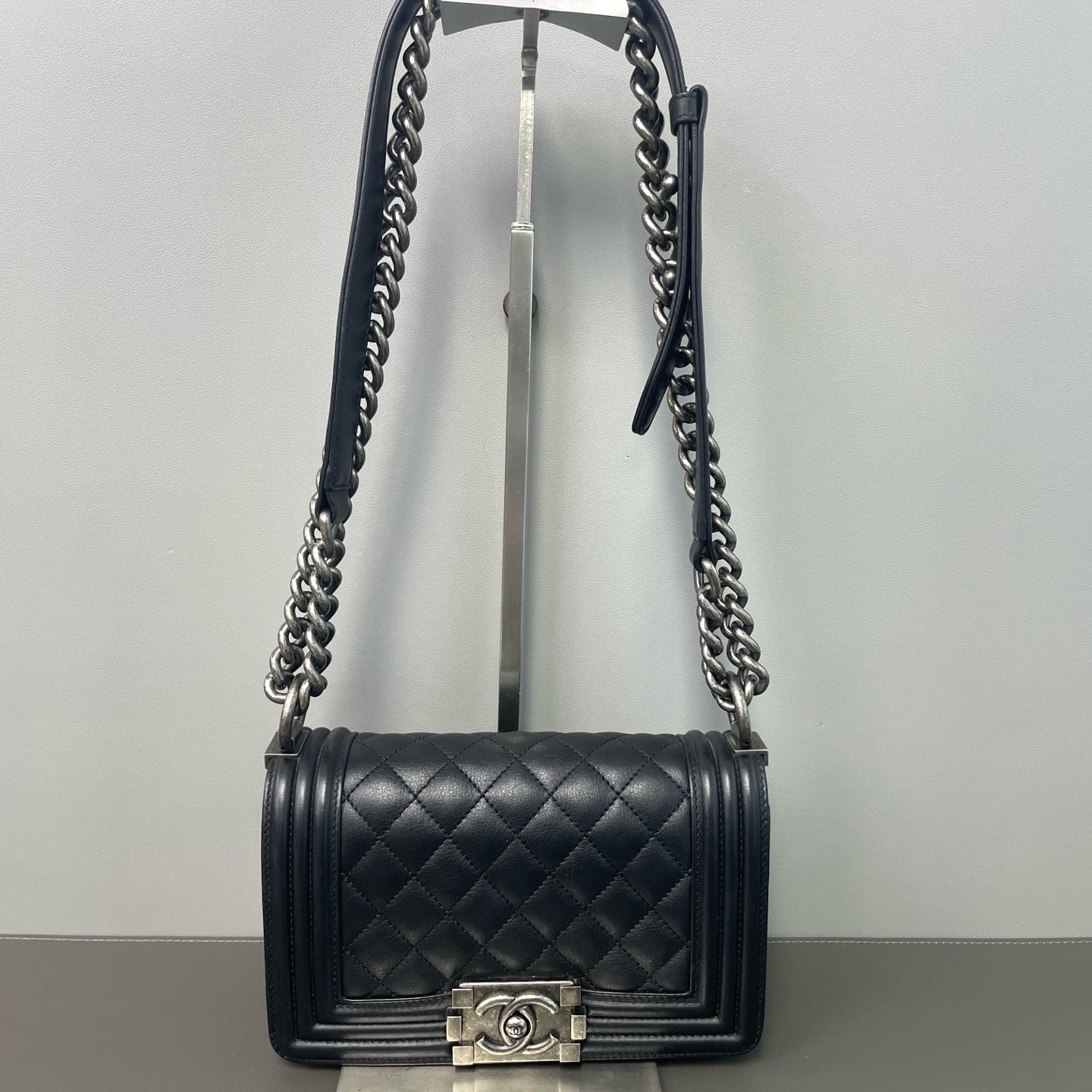 Chanel - Le Boy - Leather - Black - (small)