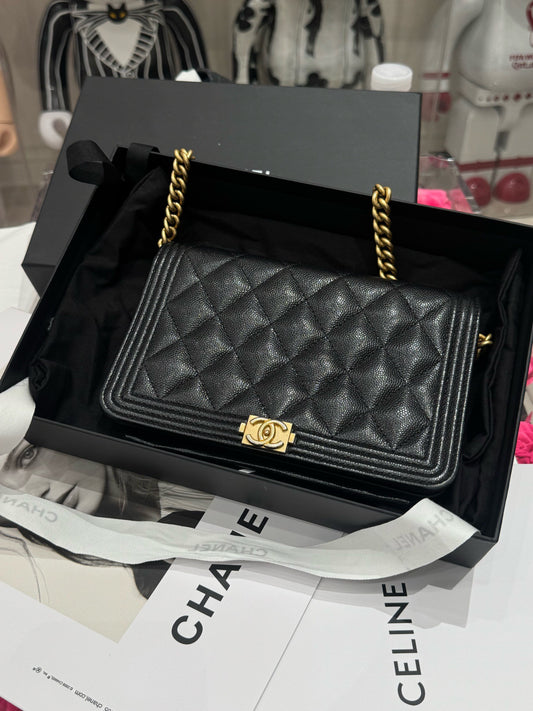 Chanel - Le Boy - Leather - Black - (Small)