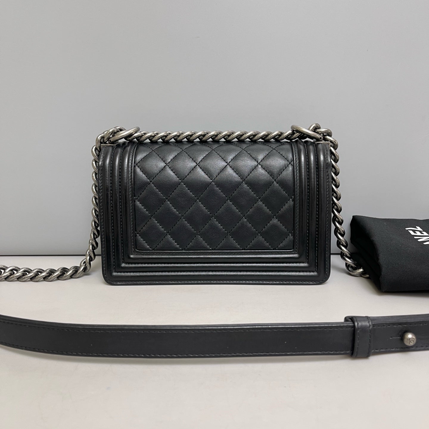Chanel - Le Boy - Leather - Black - (small)