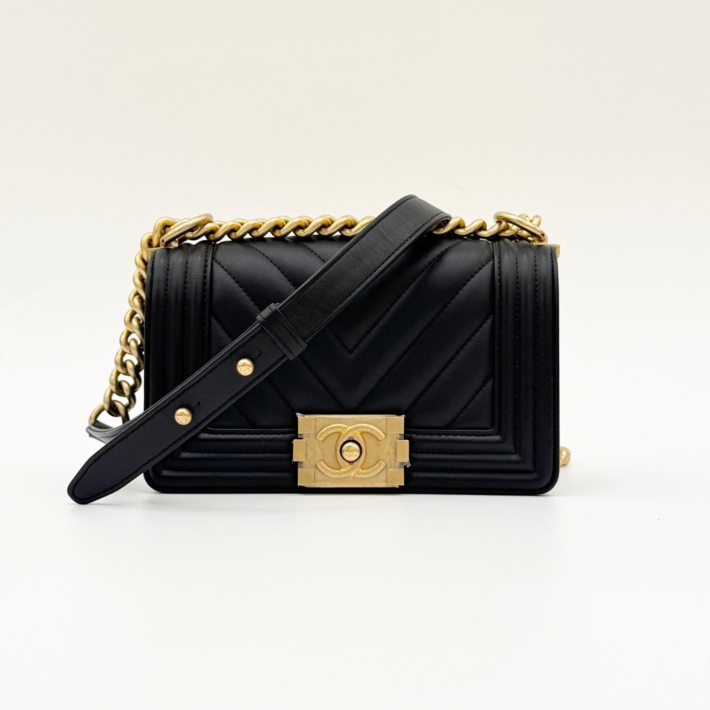 Chanel - Le Boy - Leather - Black - (small)