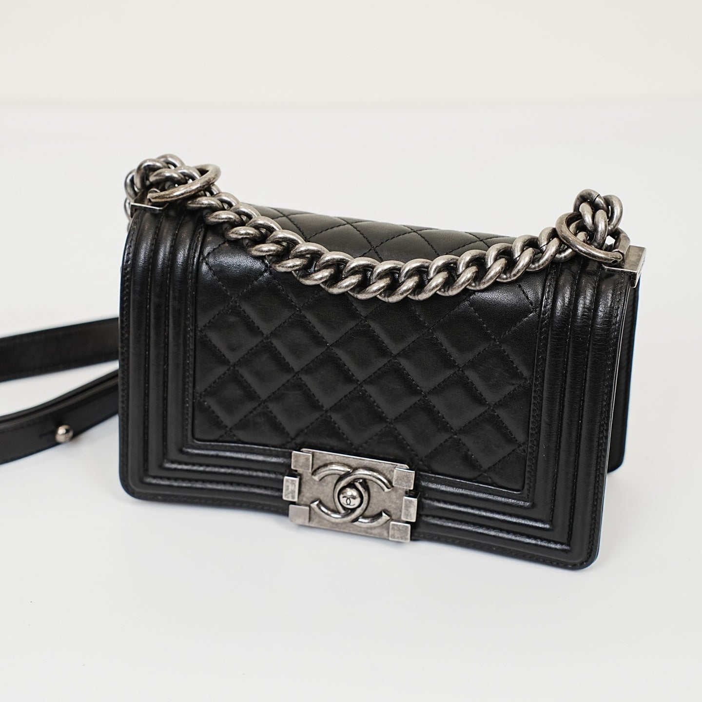 Chanel - Le Boy - Leather - Black - (small)