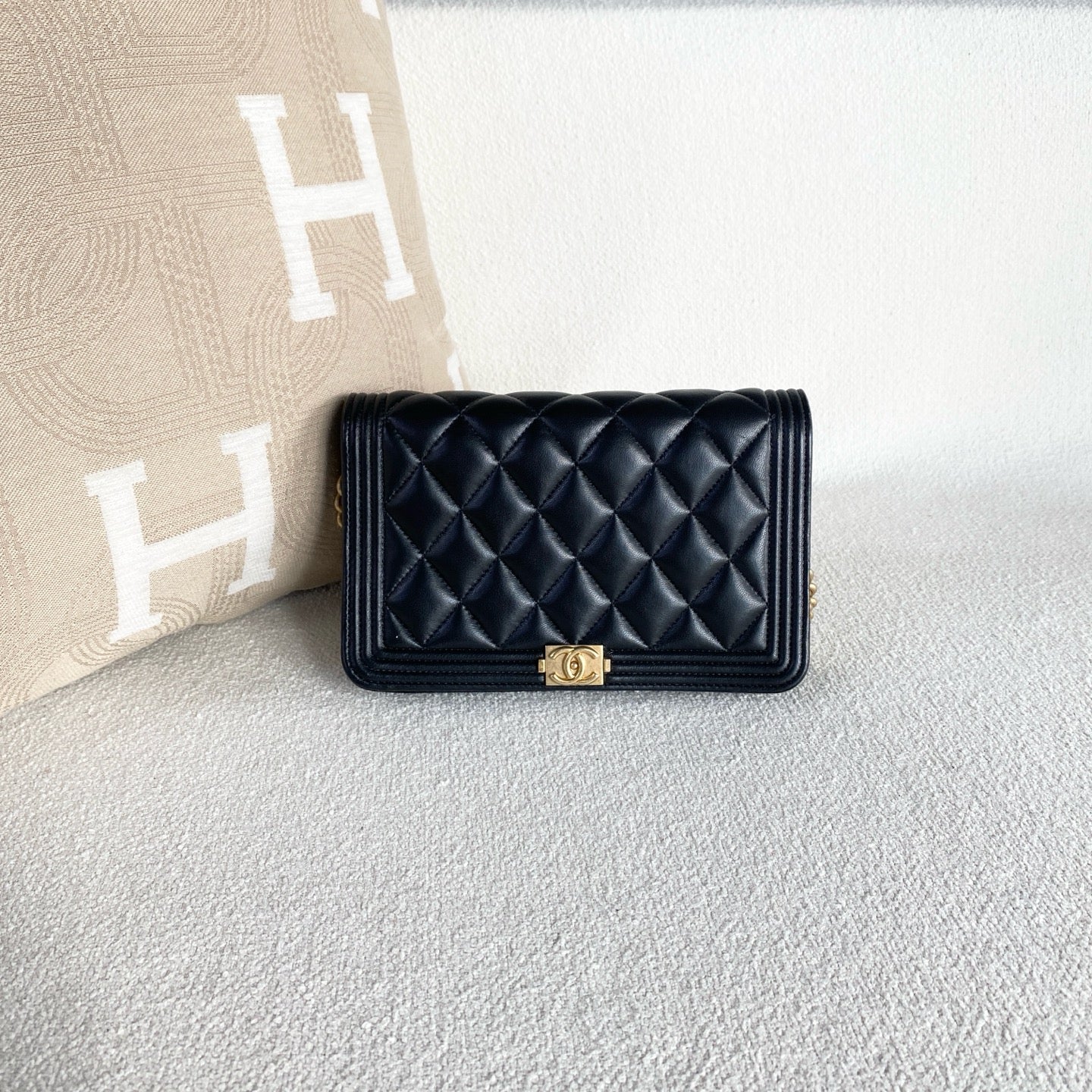 Chanel - Le Boy - Leather - Black - (Small)