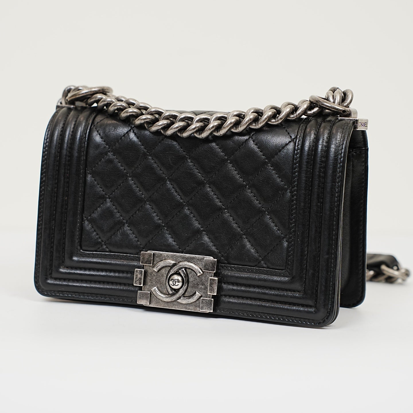 Chanel - Le Boy - Leather - Black - (small)