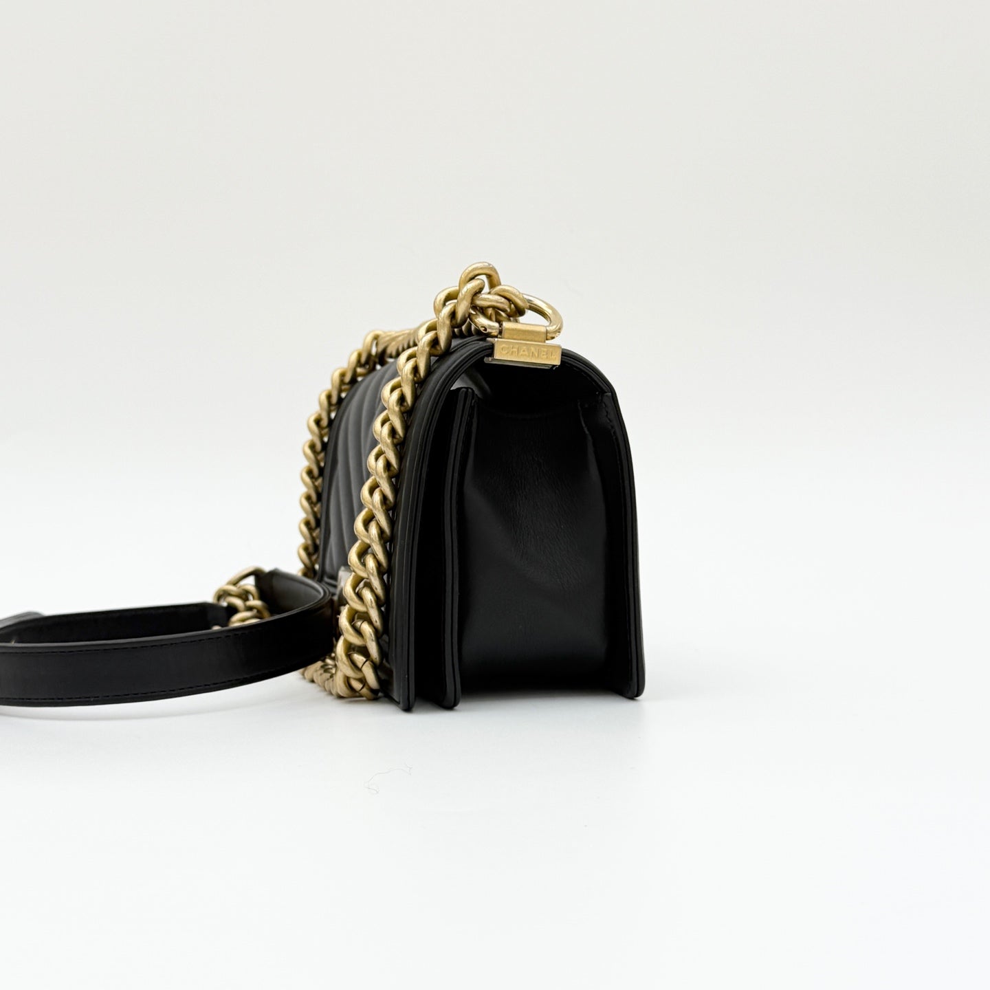 Chanel - Le Boy - Leather - Black - (small)