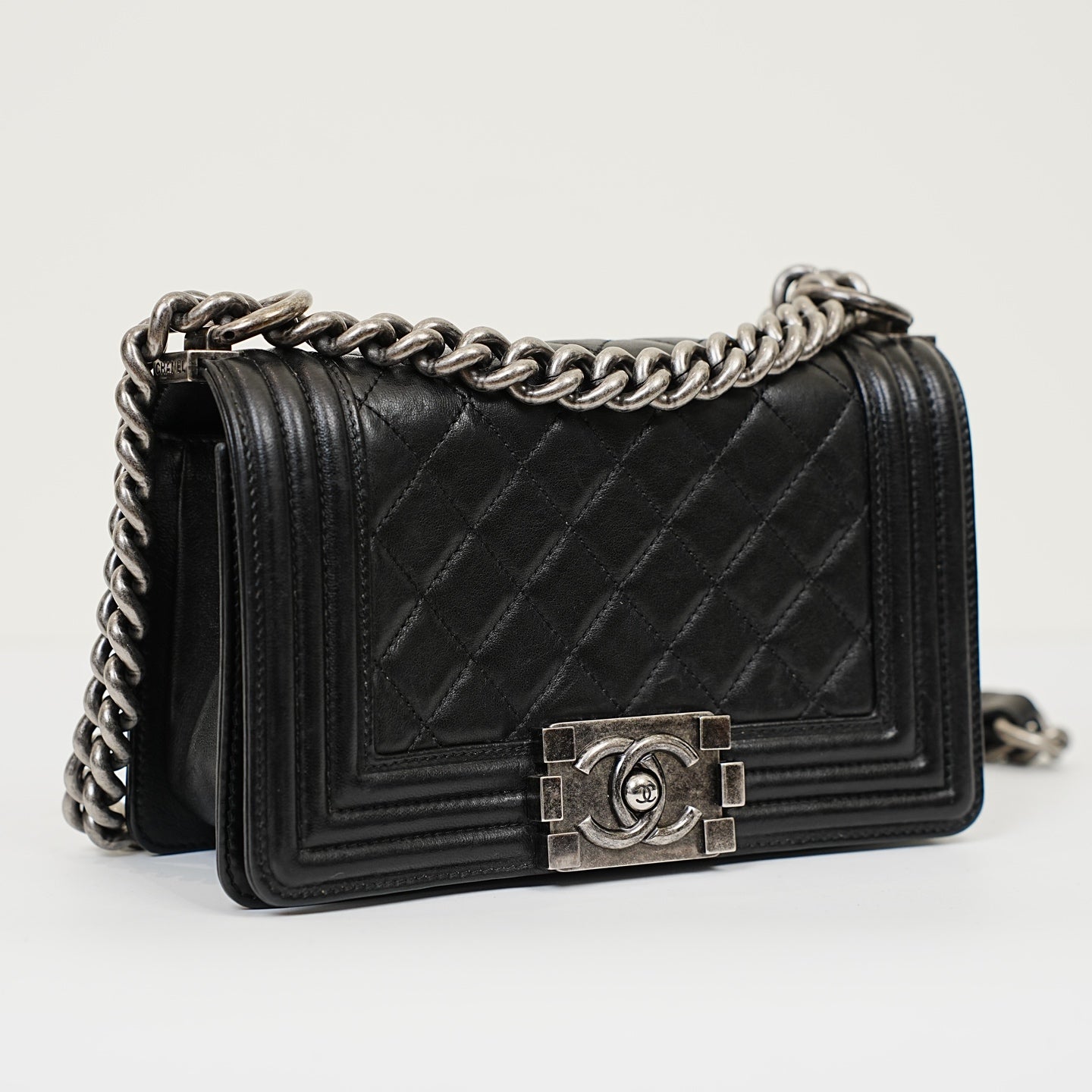 Chanel - Le Boy - Leather - Black - (small)