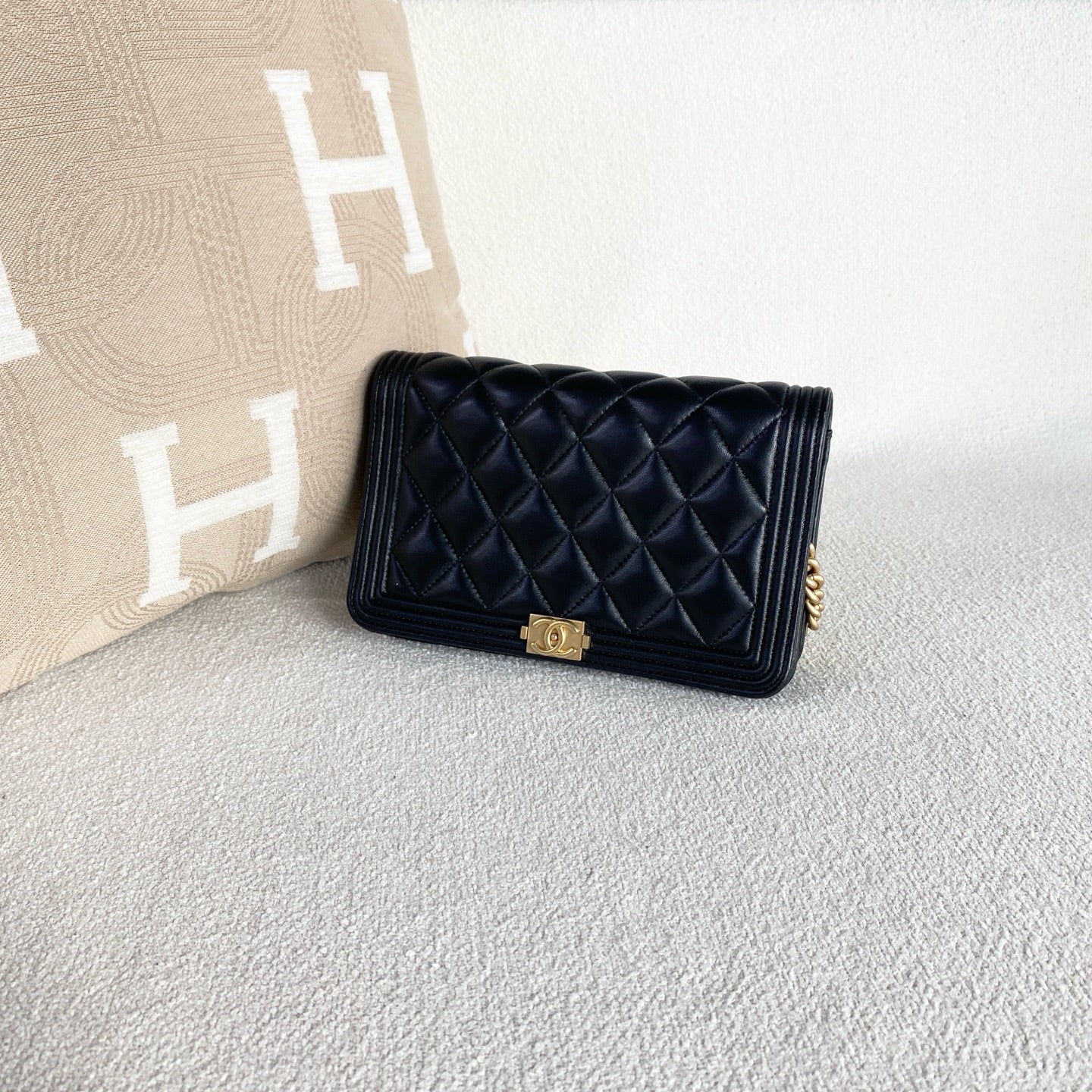 Chanel - Le Boy - Leather - Black - (Small)