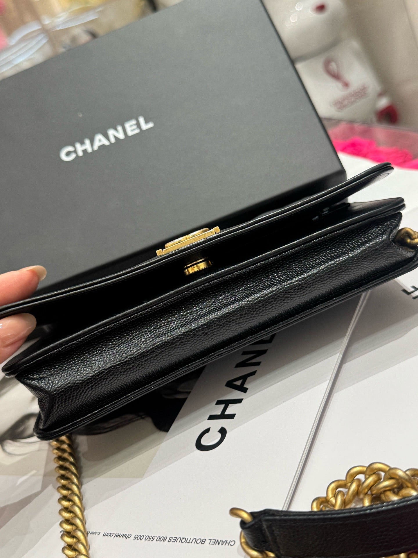 Chanel - Le Boy - Leather - Black - (Small)