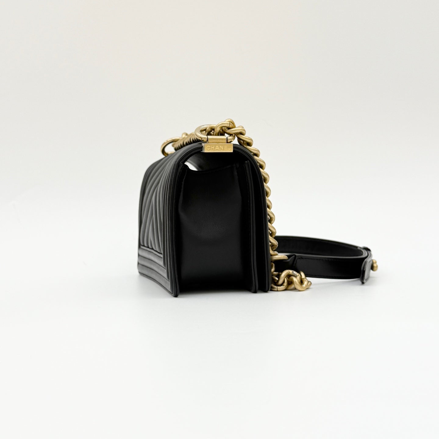 Chanel - Le Boy - Leather - Black - (small)