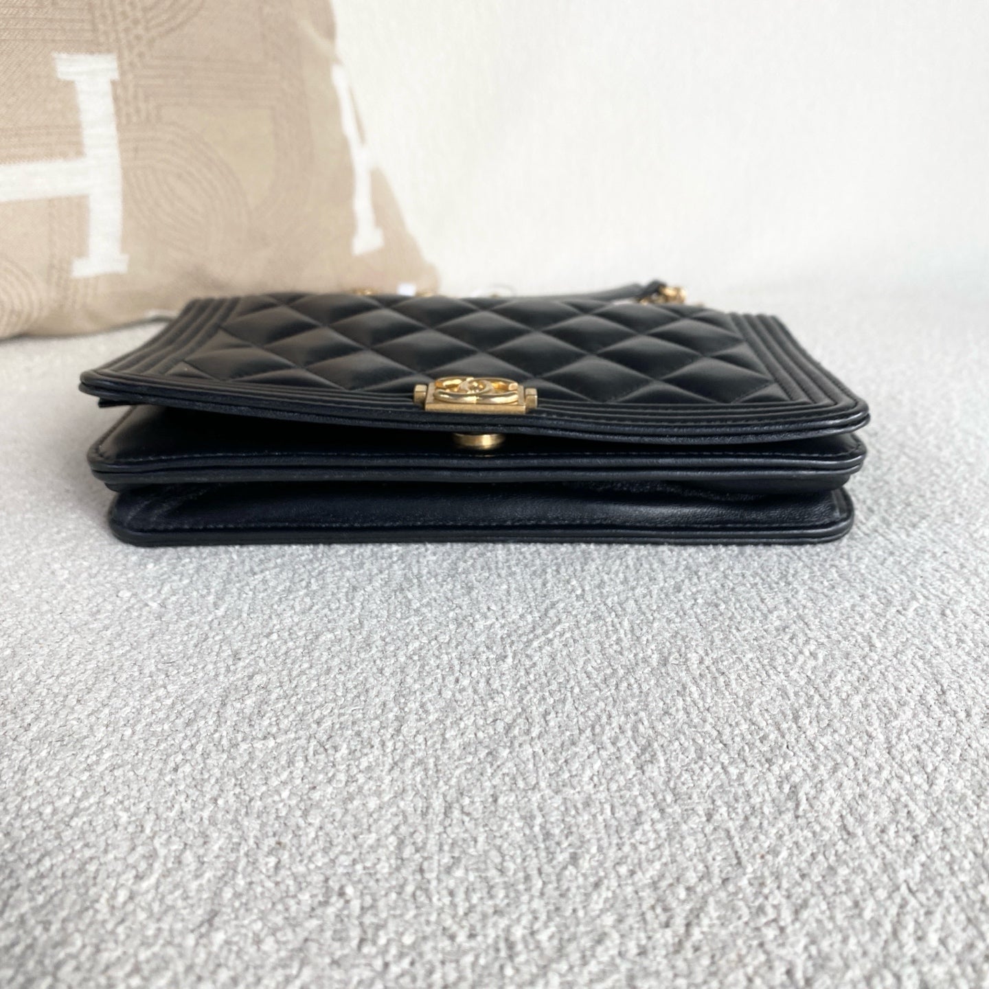 Chanel - Le Boy - Leather - Black - (Small)