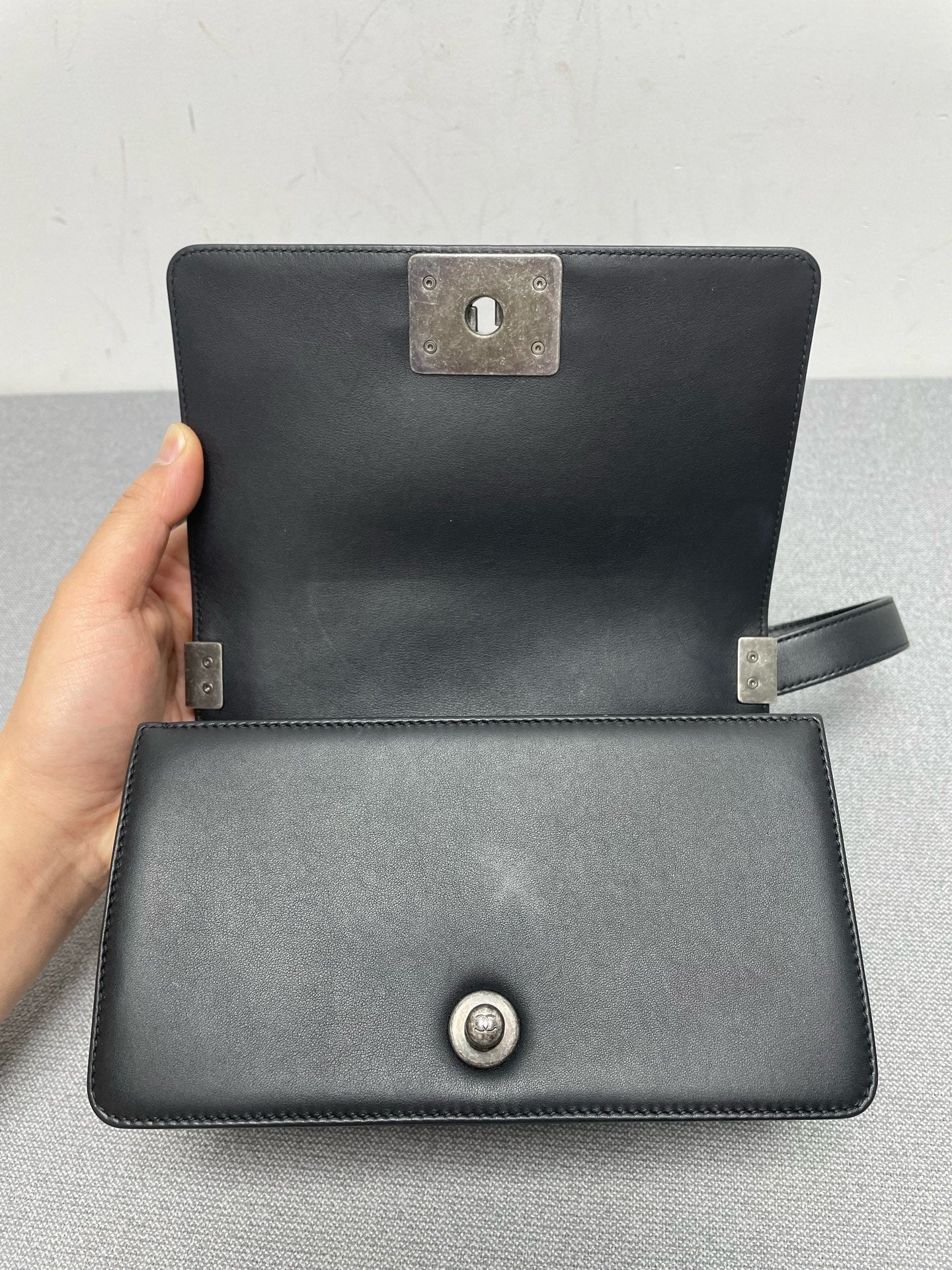 Chanel - Le Boy - Leather - Black - (small)