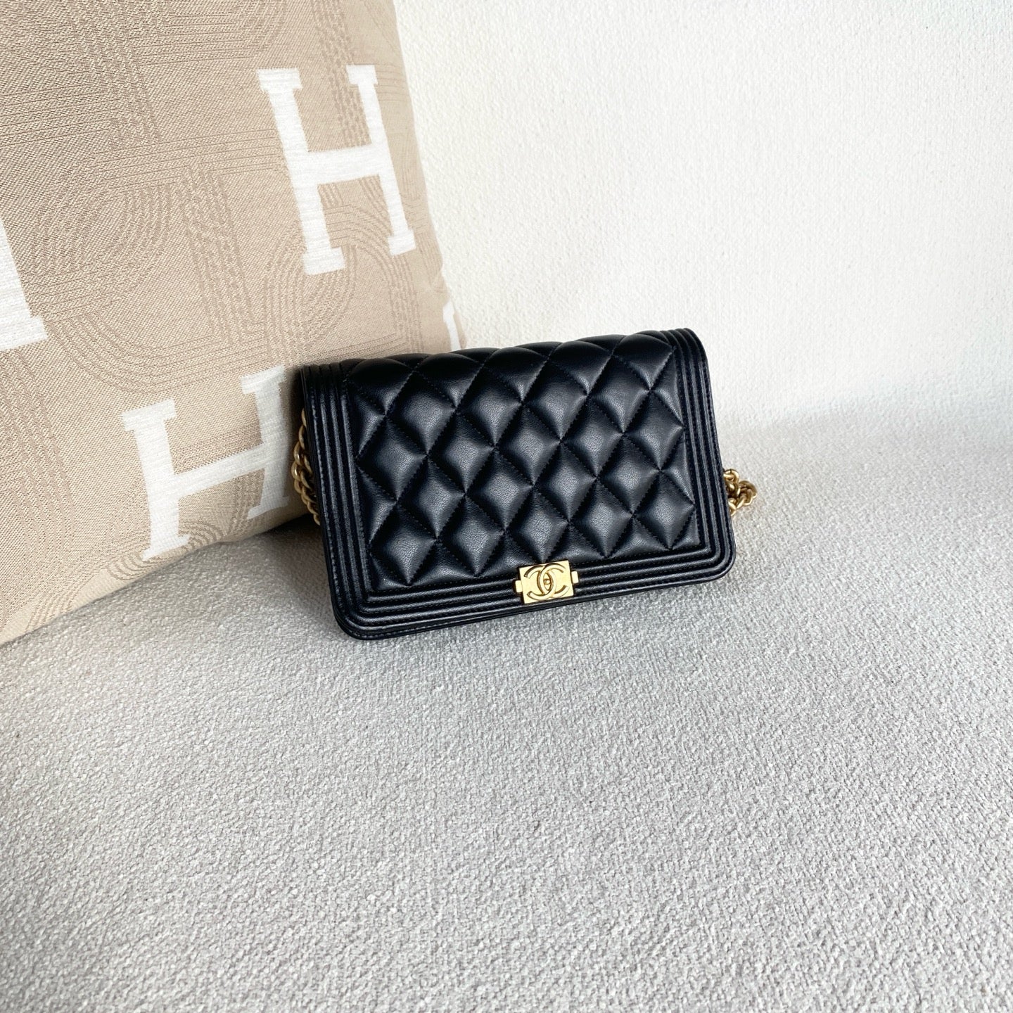 Chanel - Le Boy - Leather - Black - (Small)