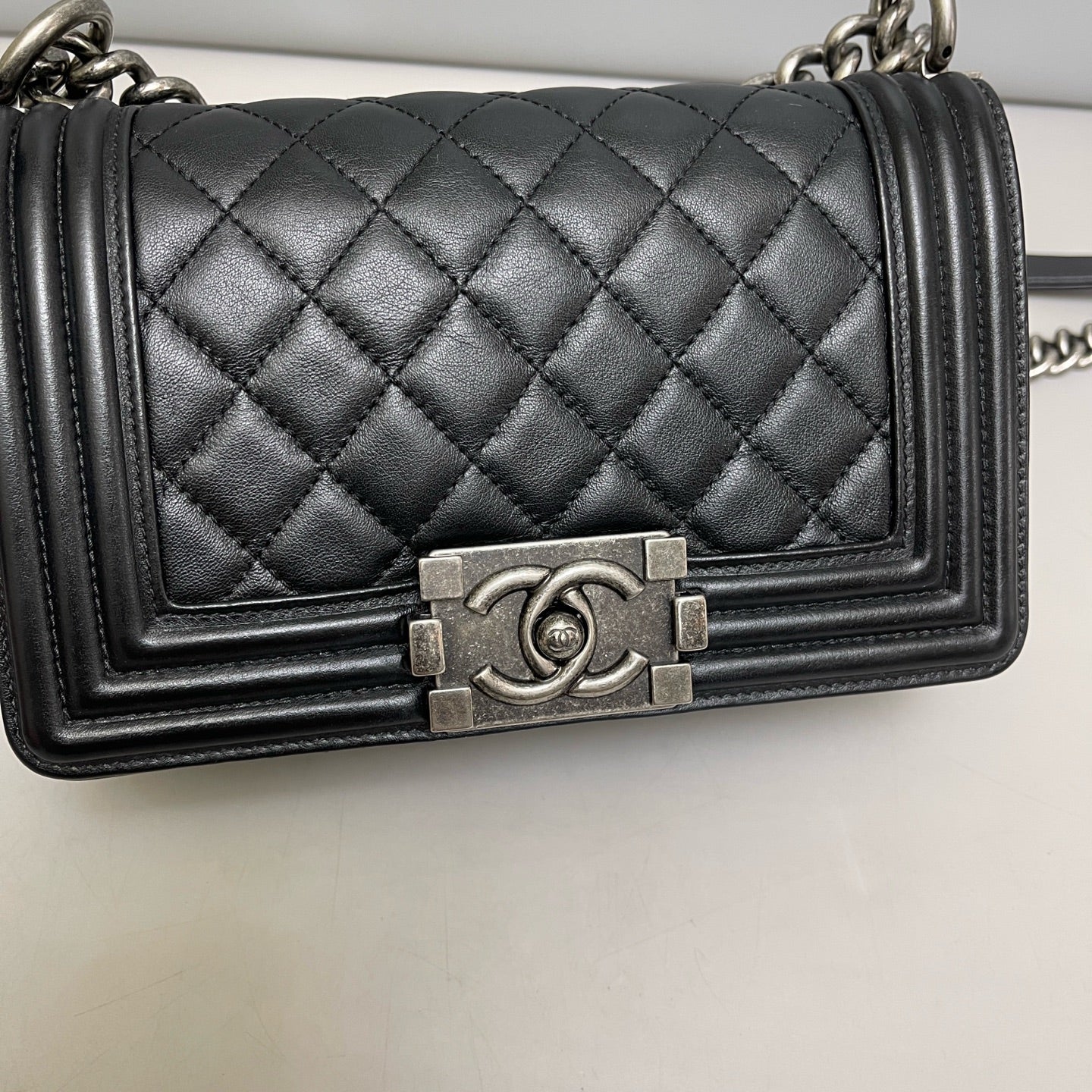 Chanel - Le Boy - Leather - Black - (small)