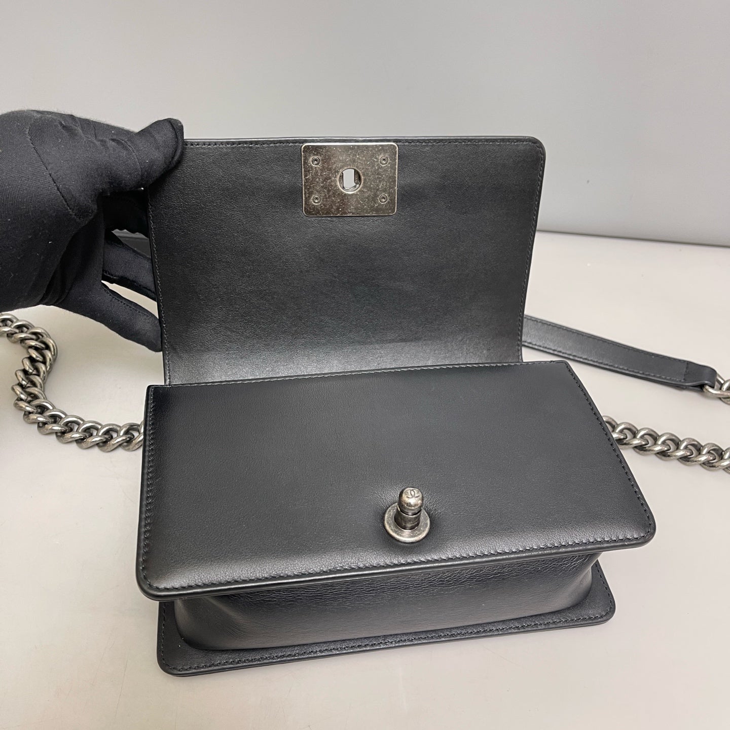 Chanel - Le Boy - Leather - Black - (small)