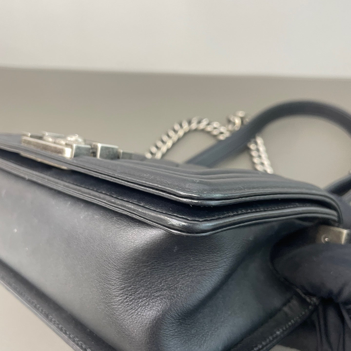 Chanel - Le Boy - Leather - Black - (small)