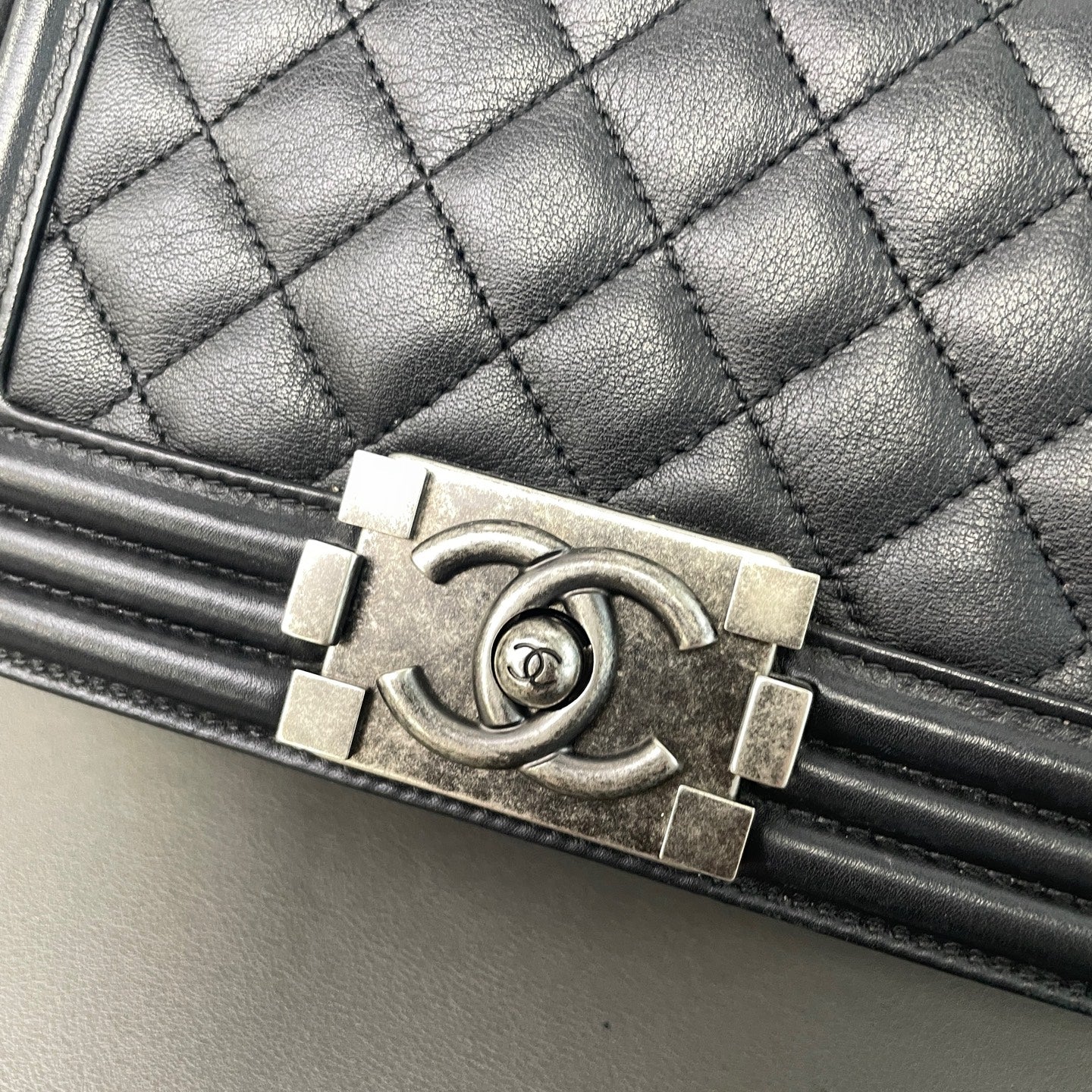 Chanel - Le Boy - Leather - Black - (small)