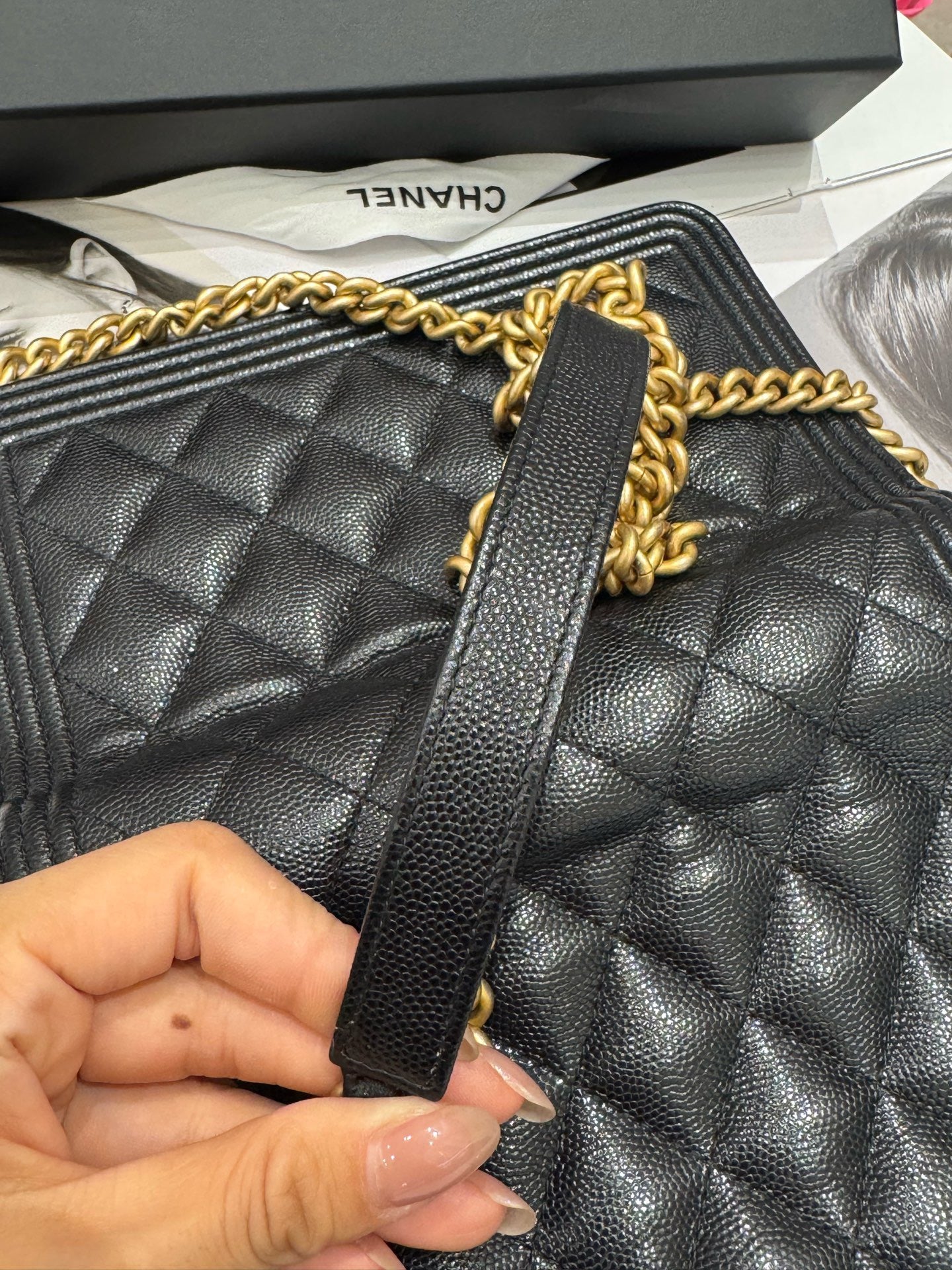 Chanel - Le Boy - Leather - Black - (Small)