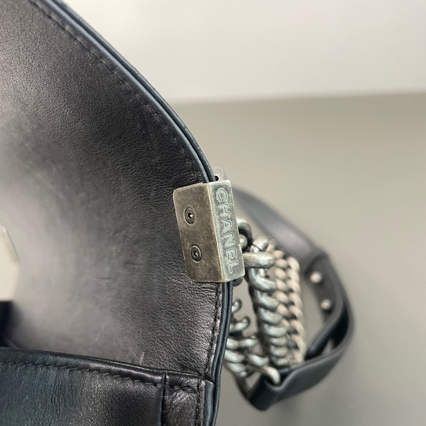 Chanel - Le Boy - Leather - Black - (small)