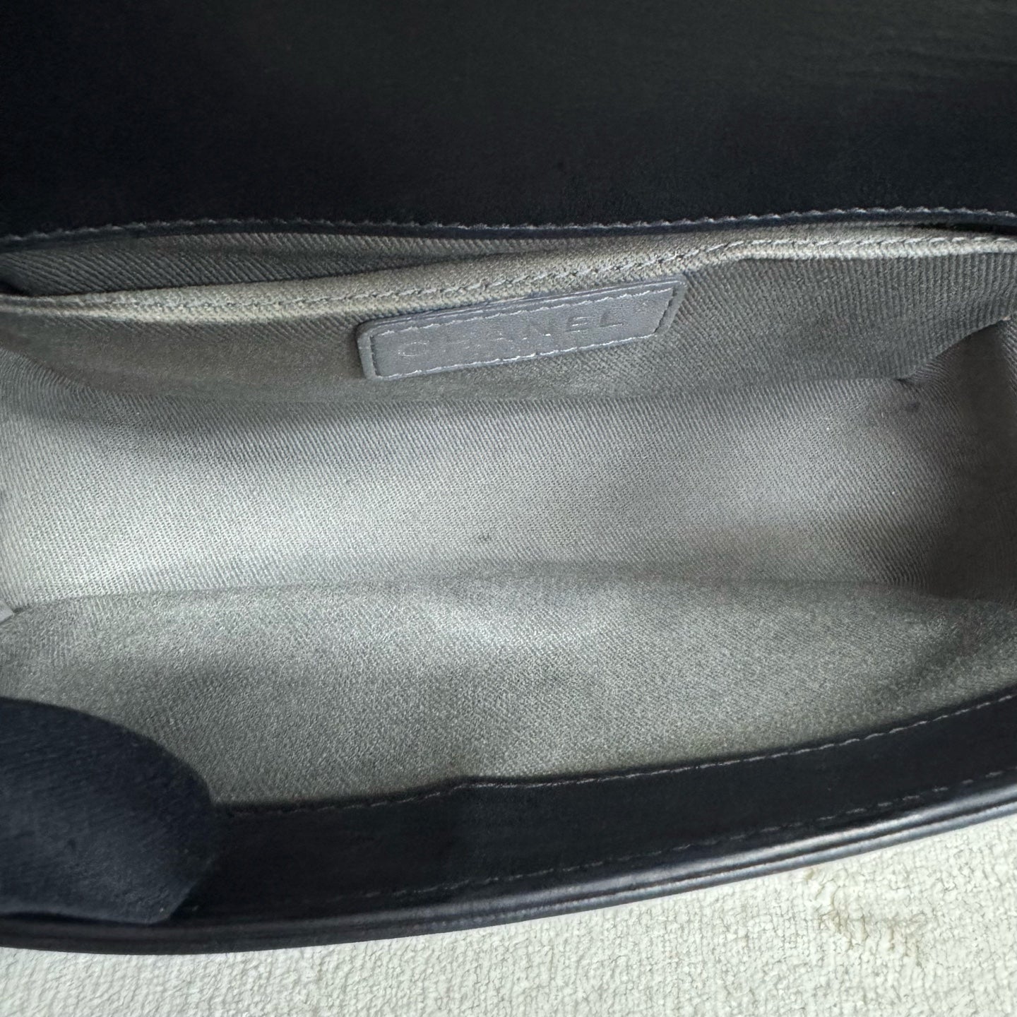 Chanel - Le Boy - Leather - Black with Silver-Tone Hardware - (Small)